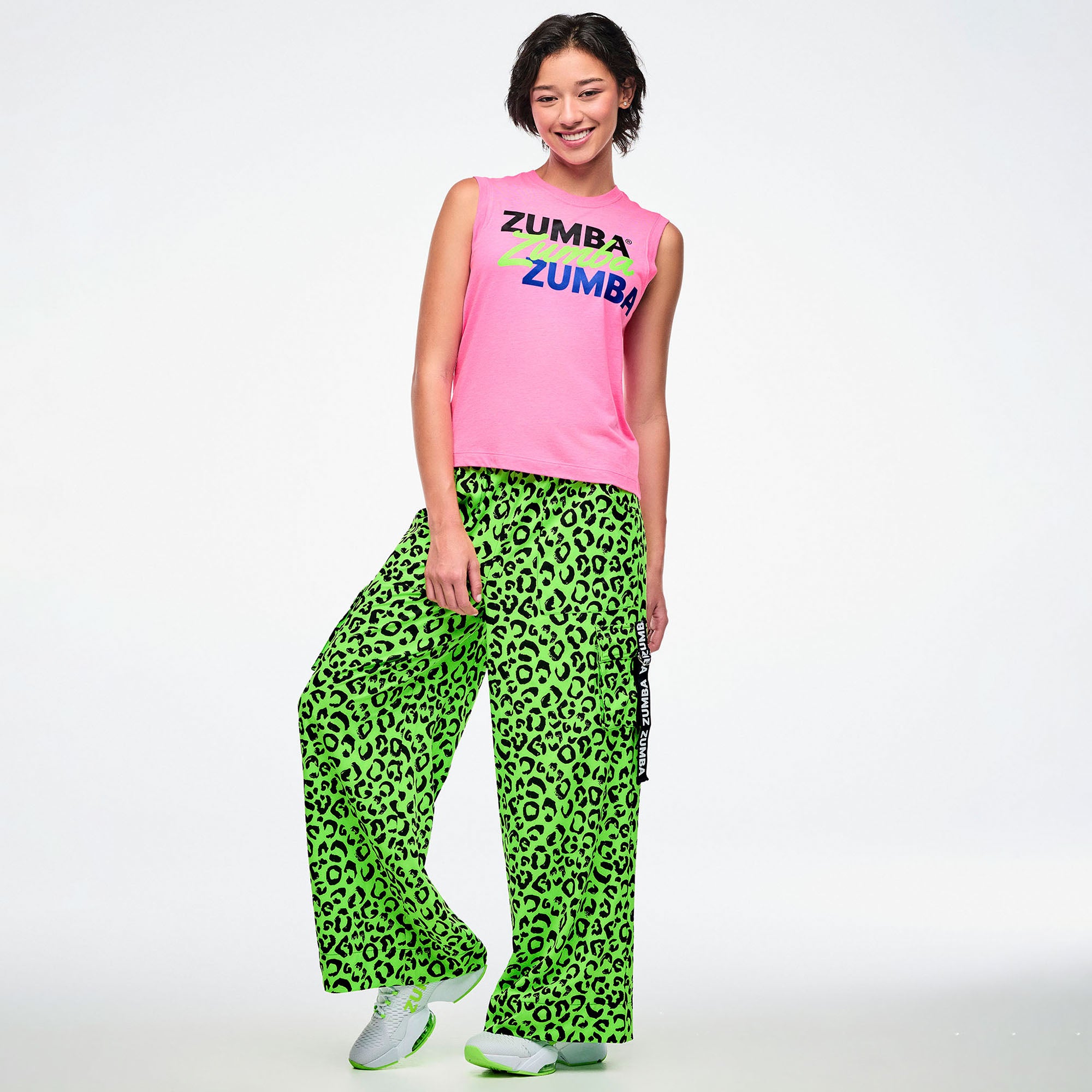 Różowa koszulka bez rękawów