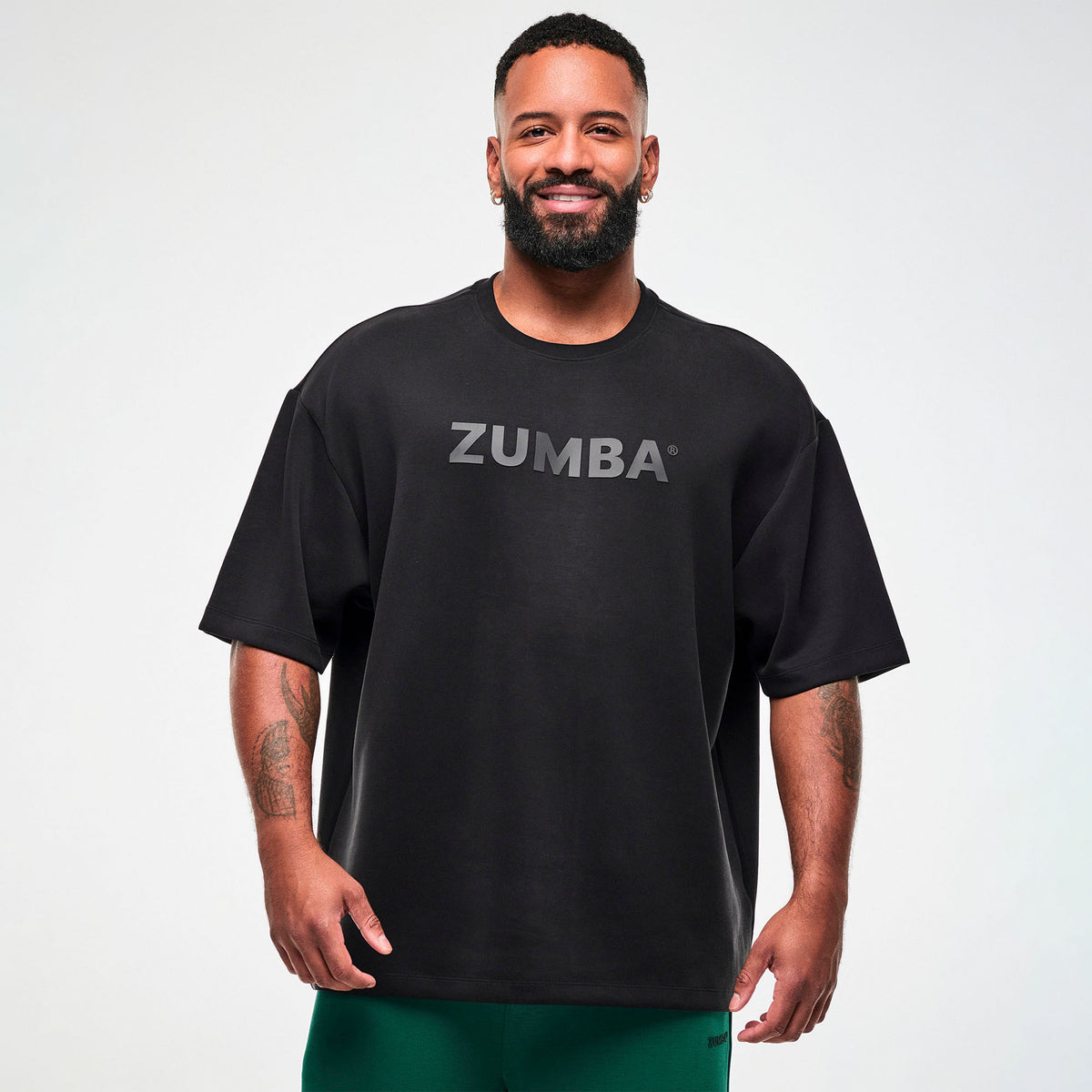 Czarna koszulka oversize z modalu — Zumba Wear FW26 Modal