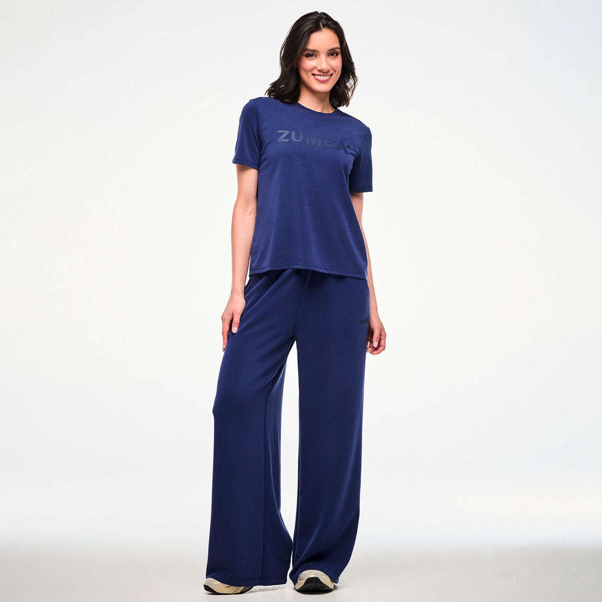 Granatowa koszulka z modalu — Zumba Wear FW26 Modal
