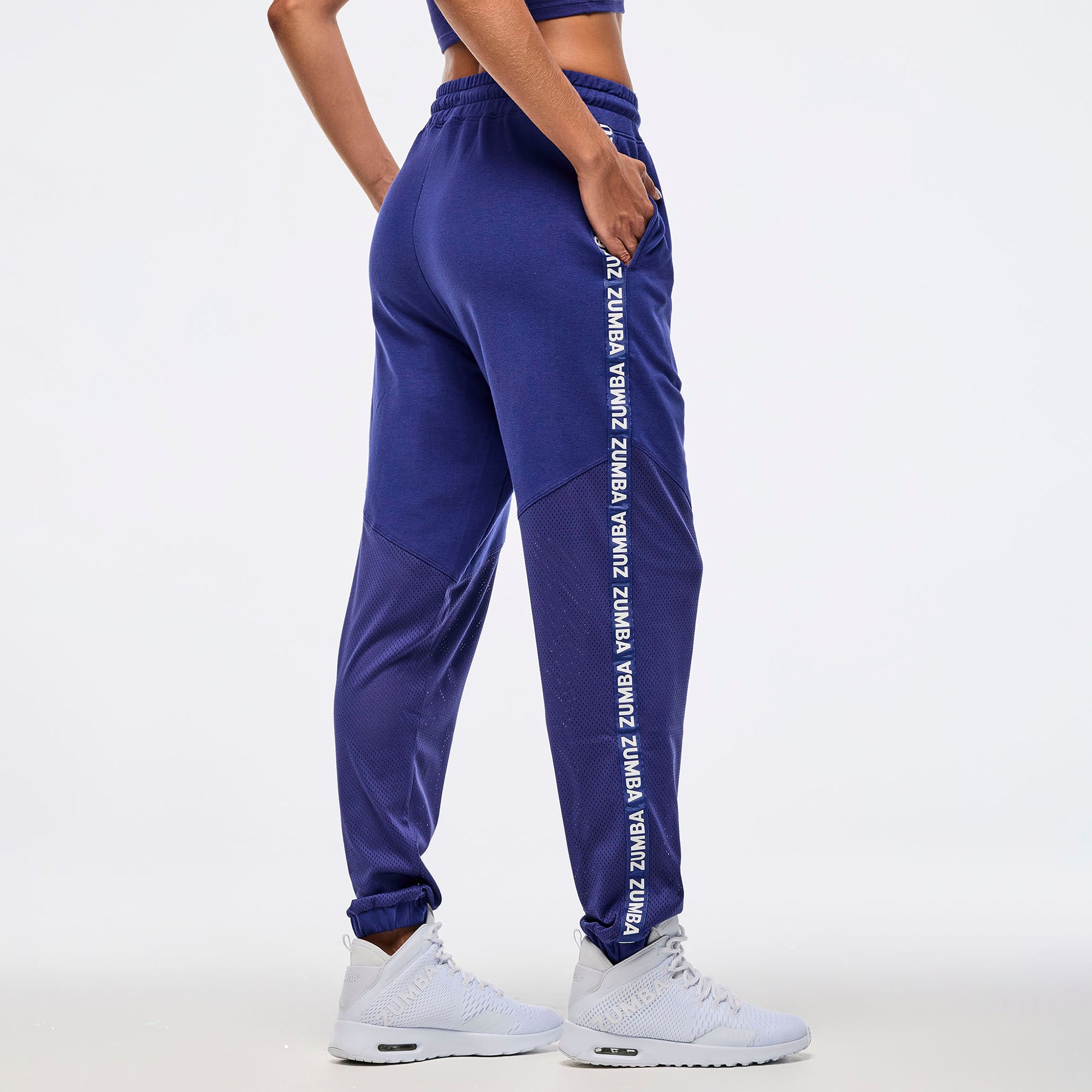 Spodnie z wstawkami z siateczki Zumba Libre