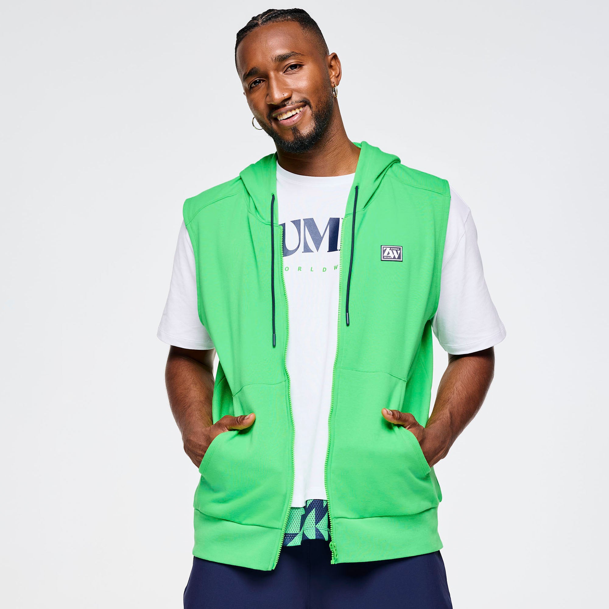 Out Loud Zumba Hooded Tank Top
