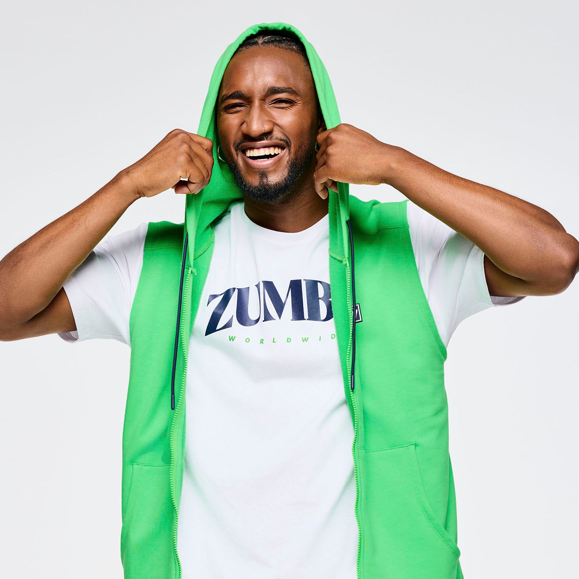 Out Loud Zumba Hooded Tank Top
