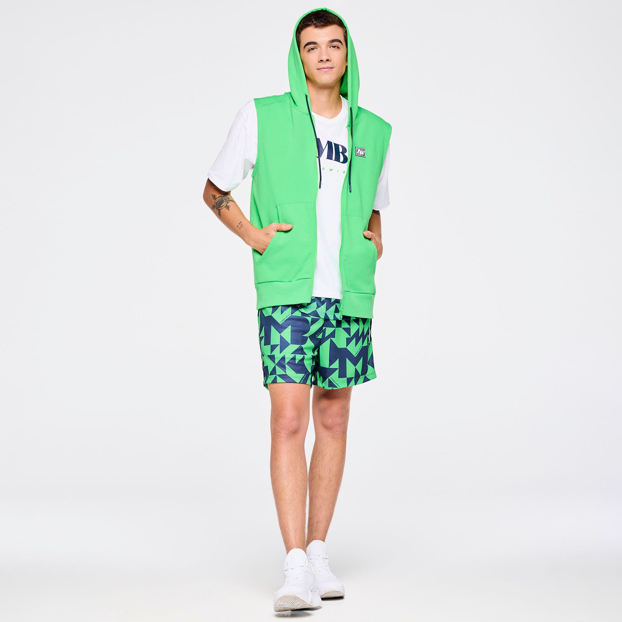 Out Loud Zumba Hooded Tank Top