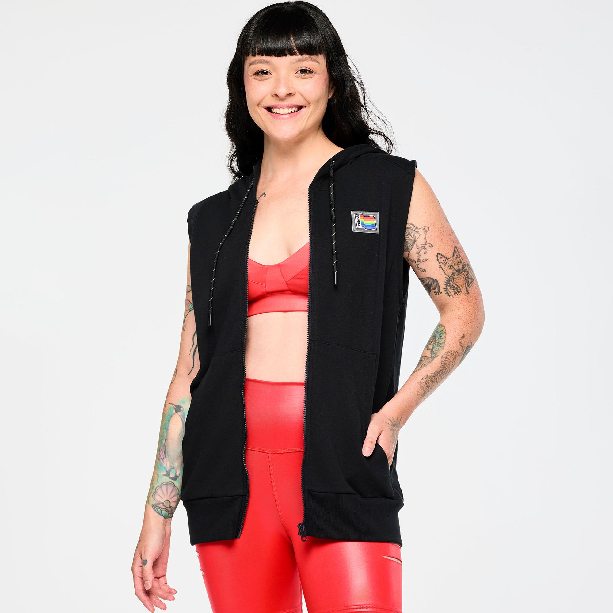 Bezrękawnik Zumba Zip Up Hoodie Pride