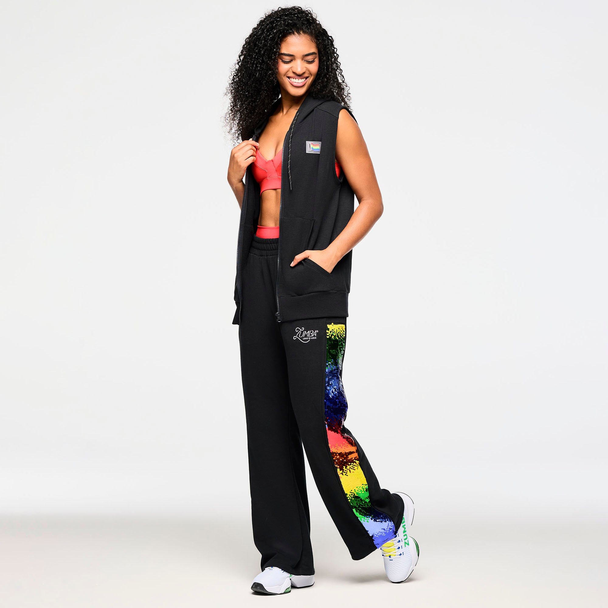 Bezrękawnik Zumba Zip Up Hoodie Pride