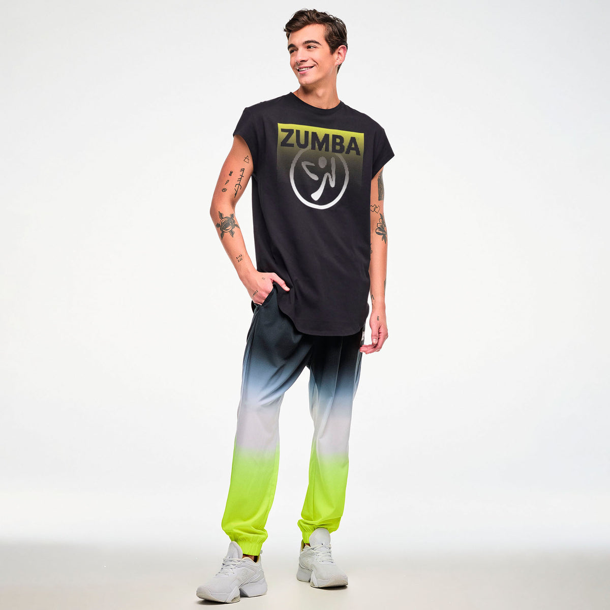 Spodnie unisex ombre