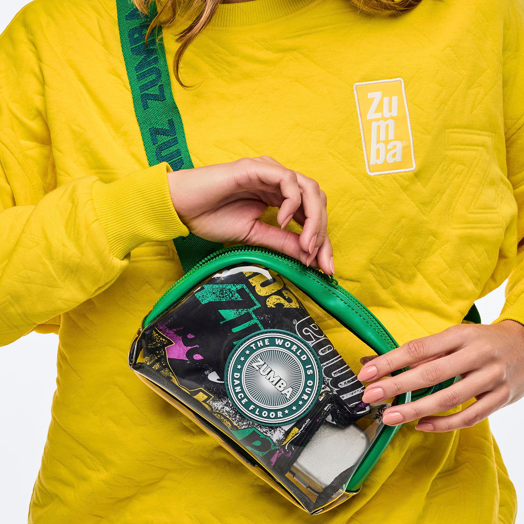 Przezroczysta saszetka Zumba Apres