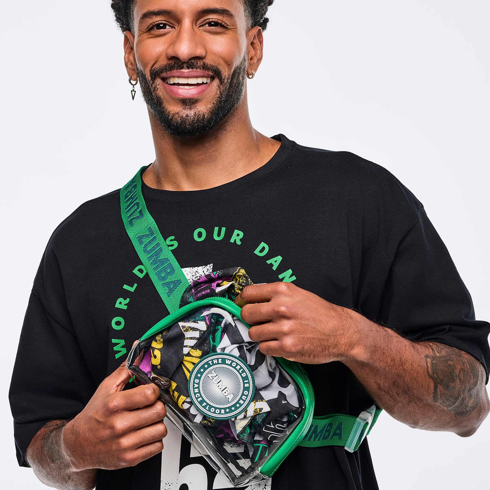 Przezroczysta saszetka Zumba Apres