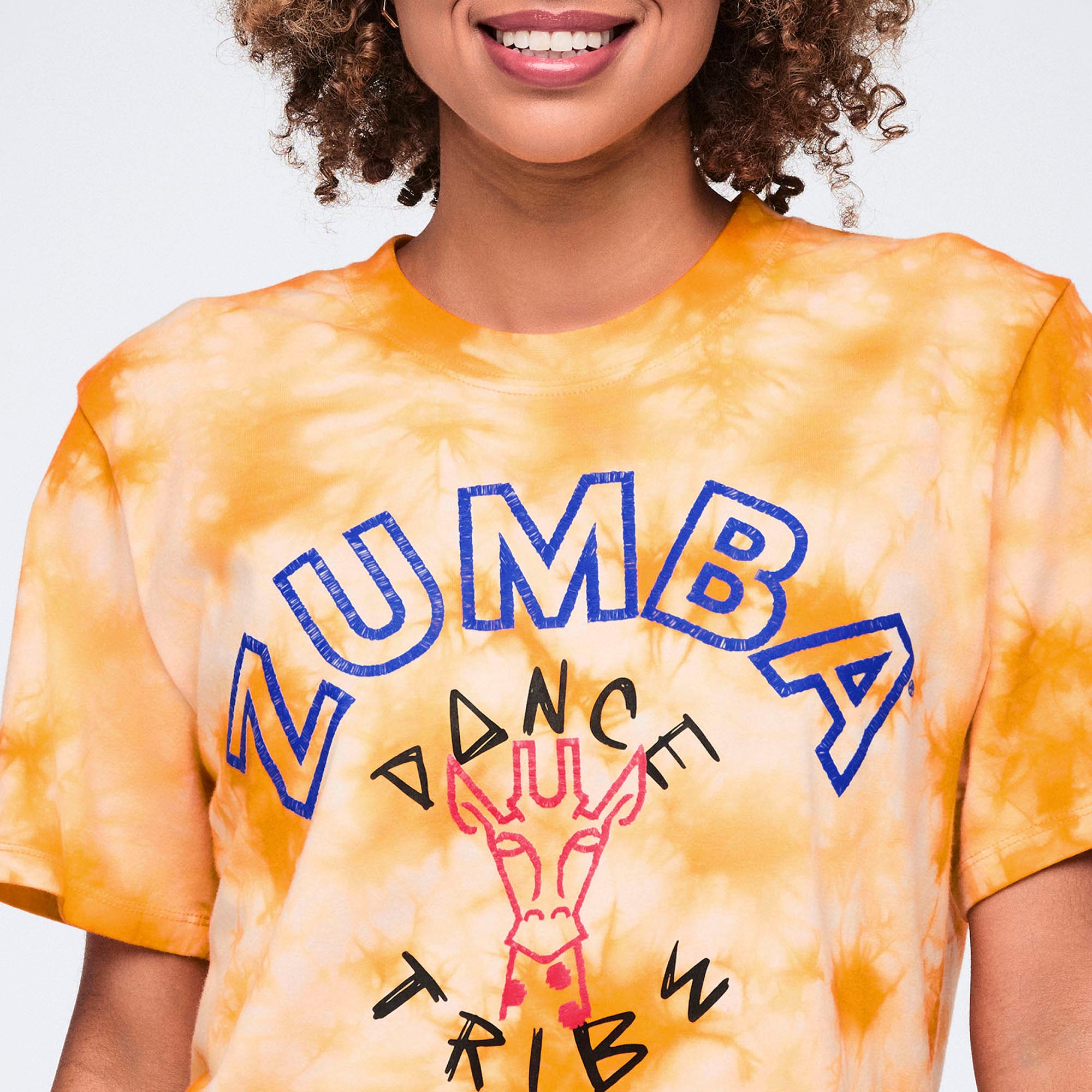 Koszulka tie dye pomarańczowa