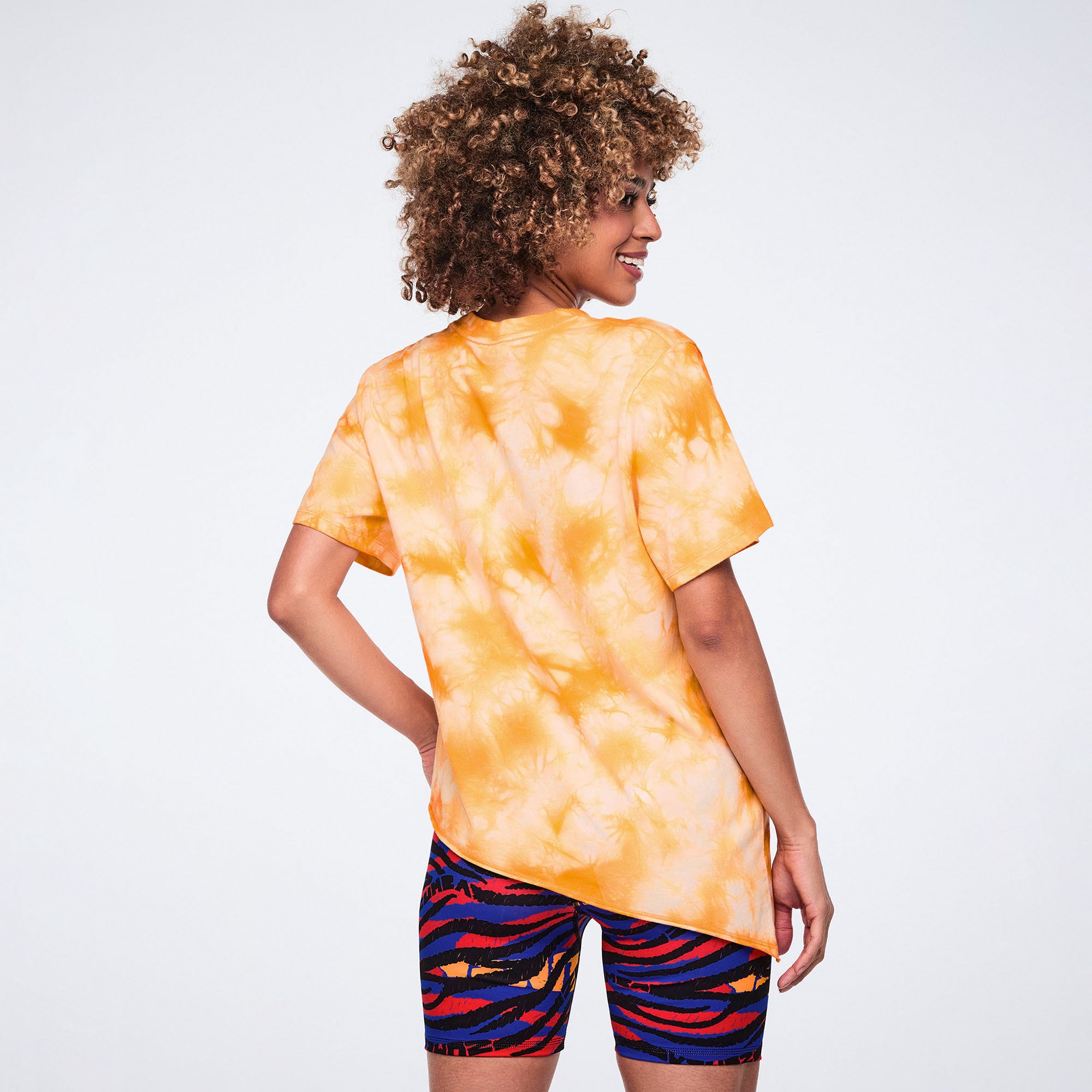 Koszulka tie dye pomarańczowa