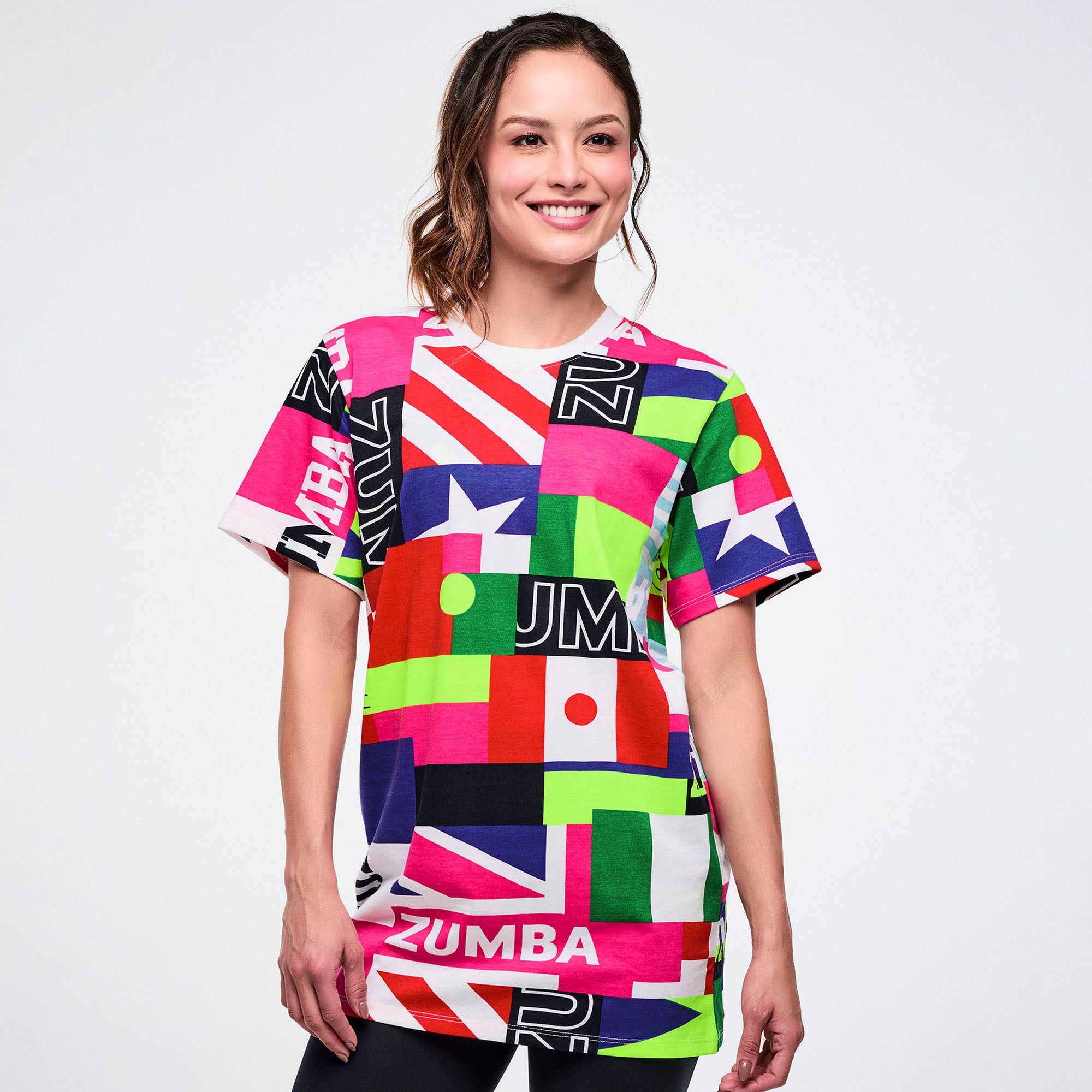 Kolorowy t-shirt sportowy unisex