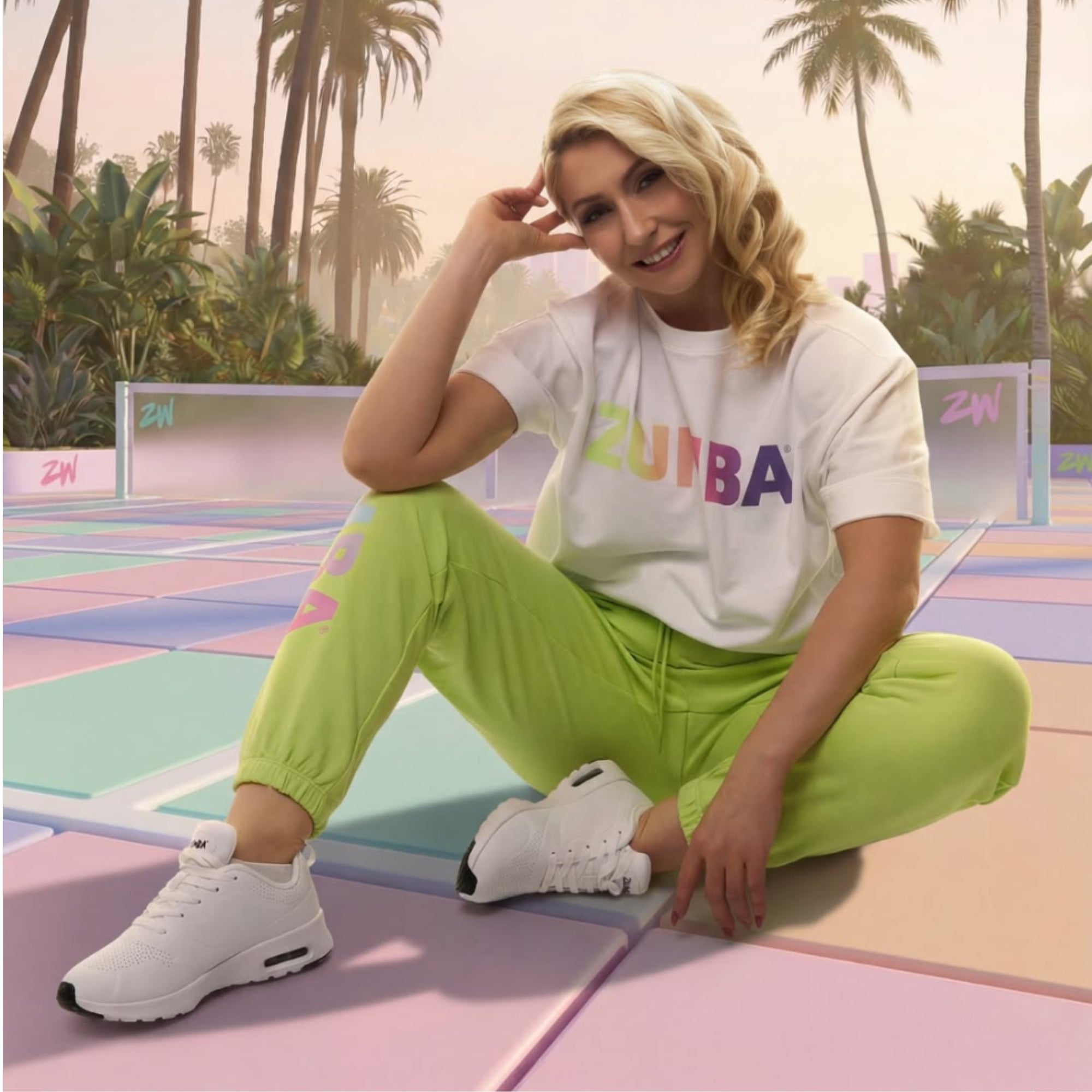 Spodnie unisex Zumba Pastel