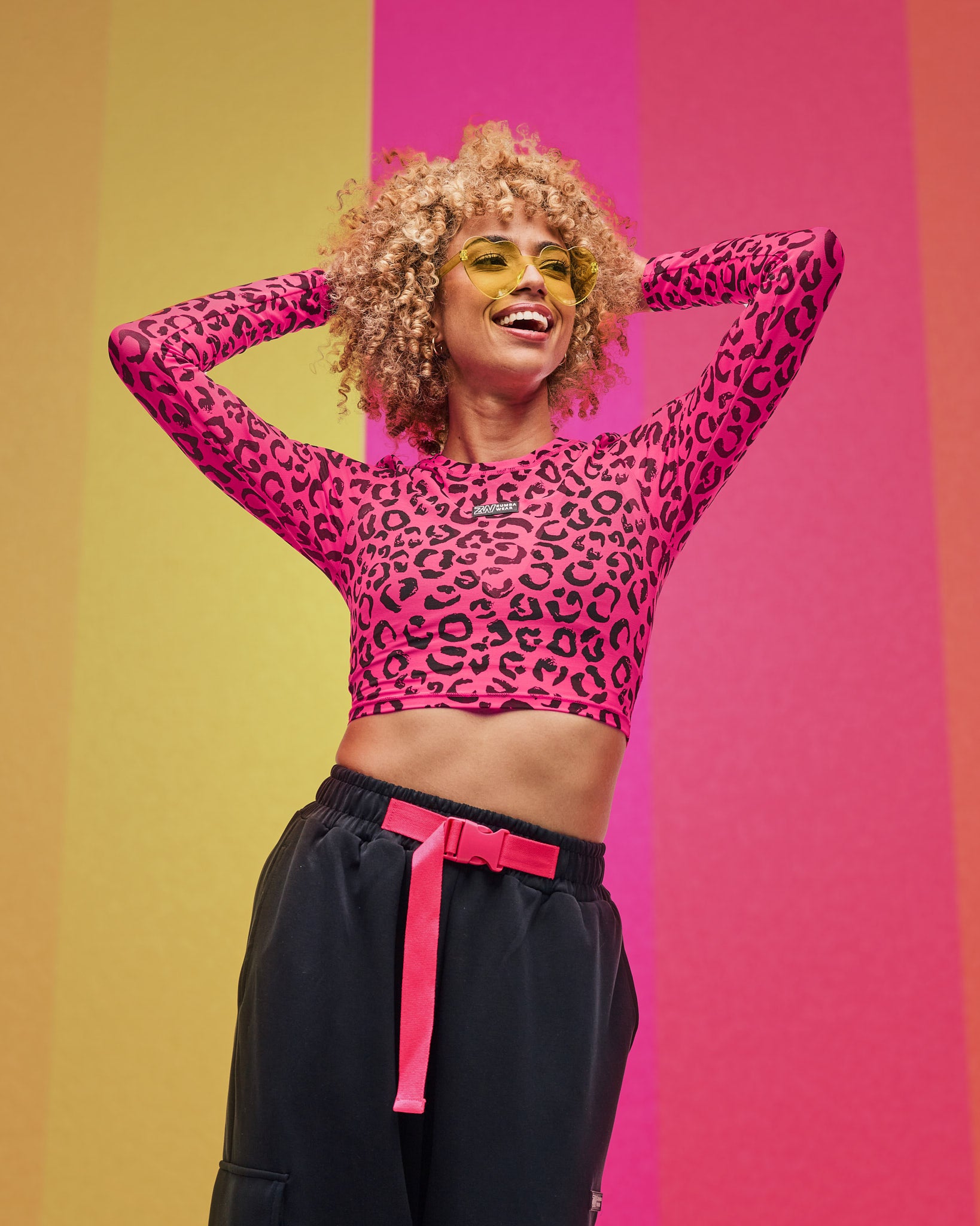 Bluzka z siateczki crop Zumba Sizzlin'