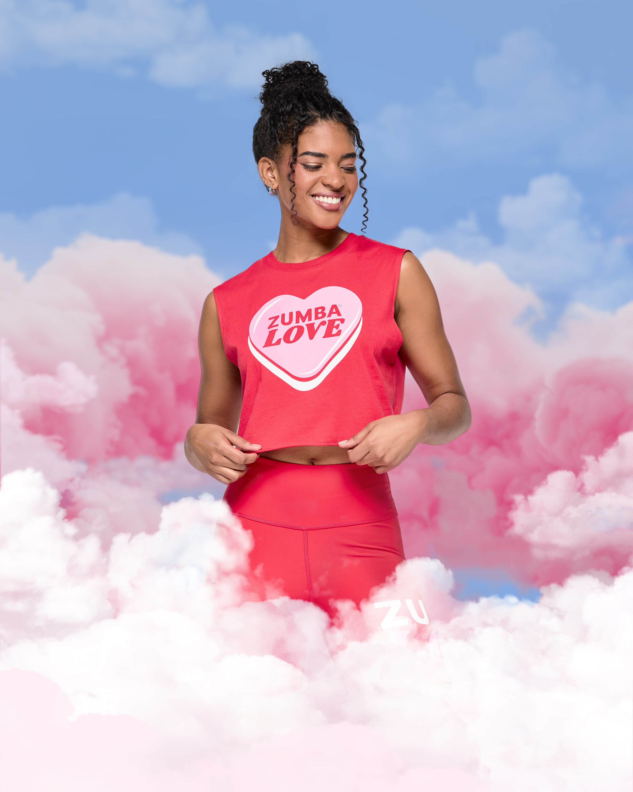 Crop Tank Muscle Zumba Love