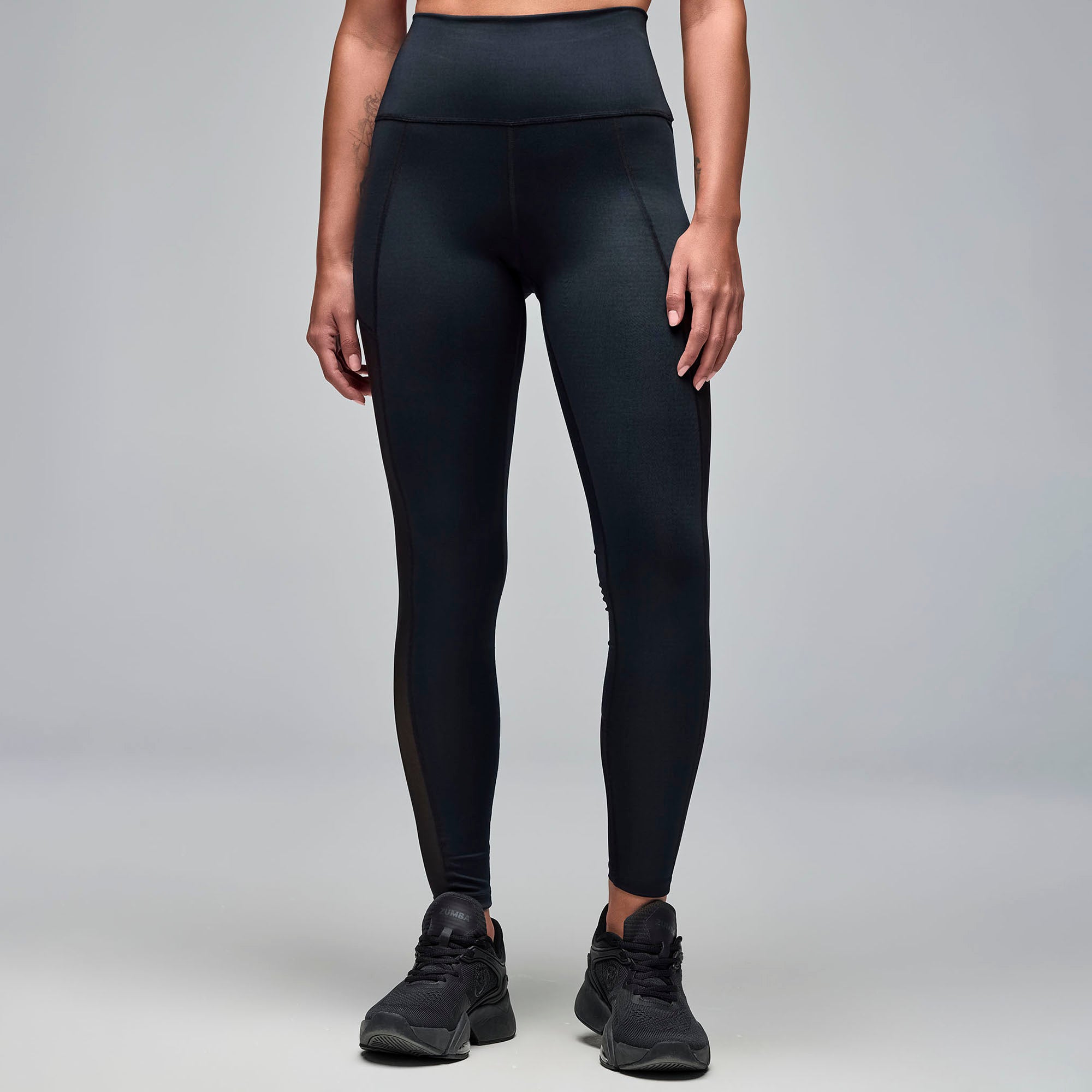 Legginsy czarne z siateczką