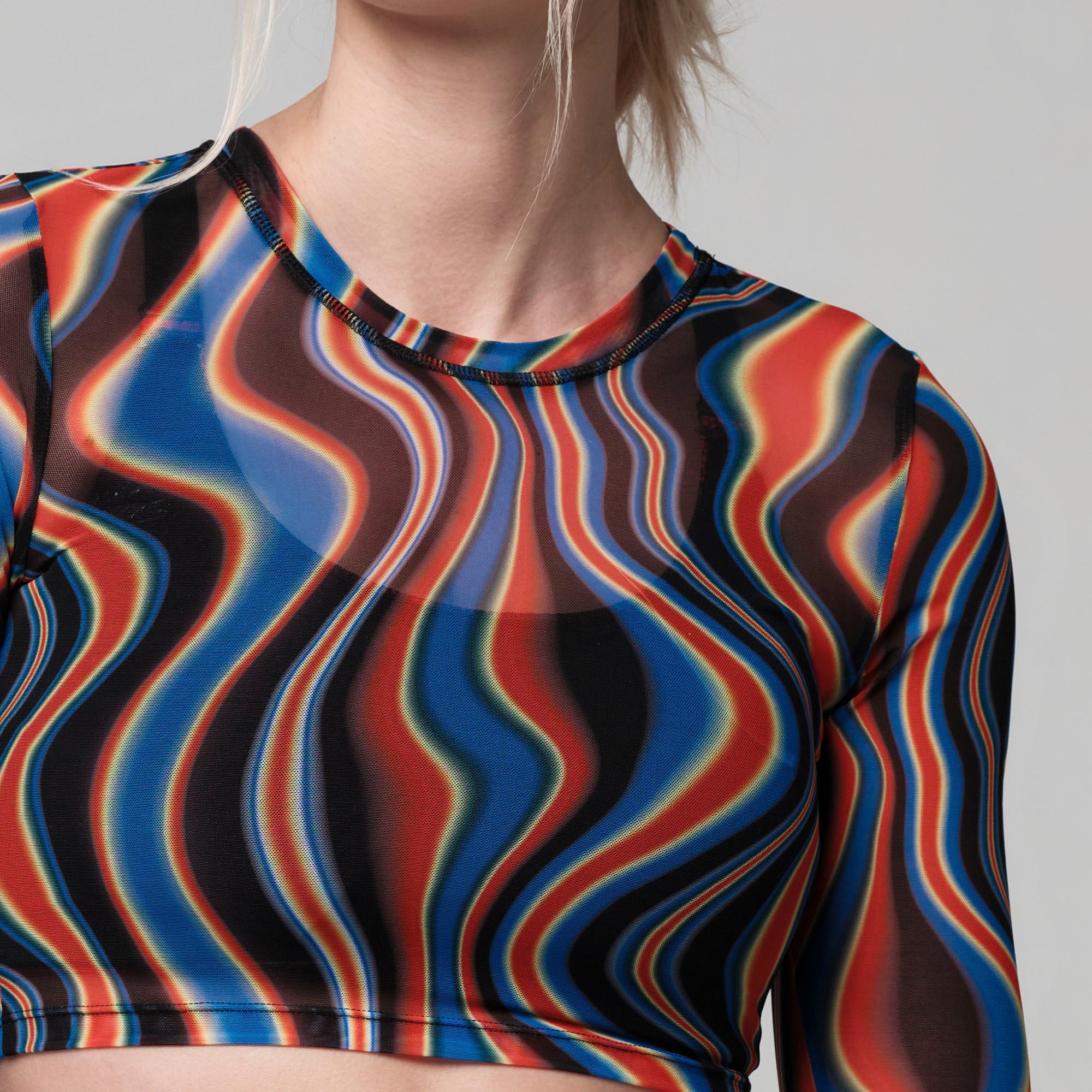 Bluzka crop z siateczki STRONG iD Over Everything