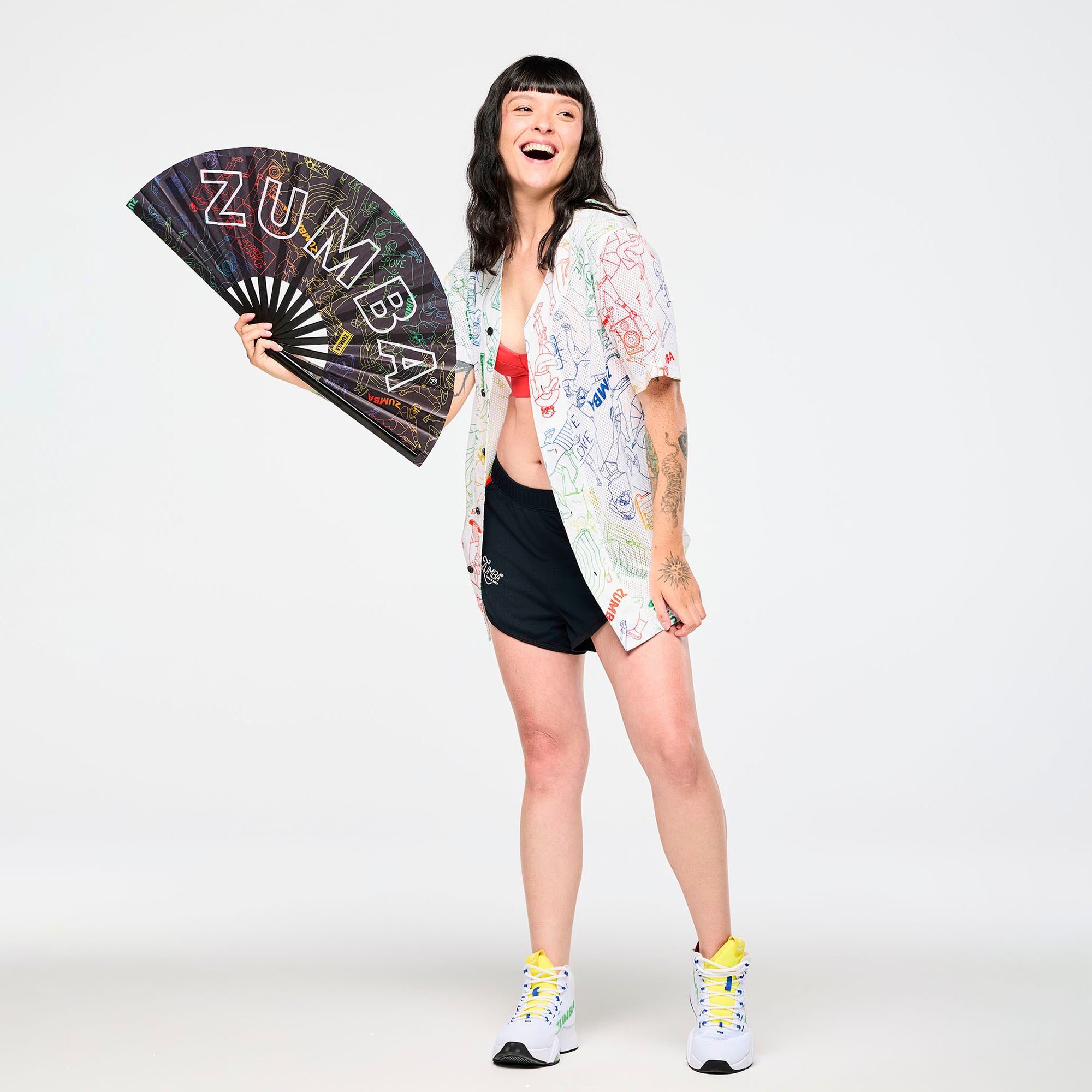 Zumba Rainbow Ombre Fan