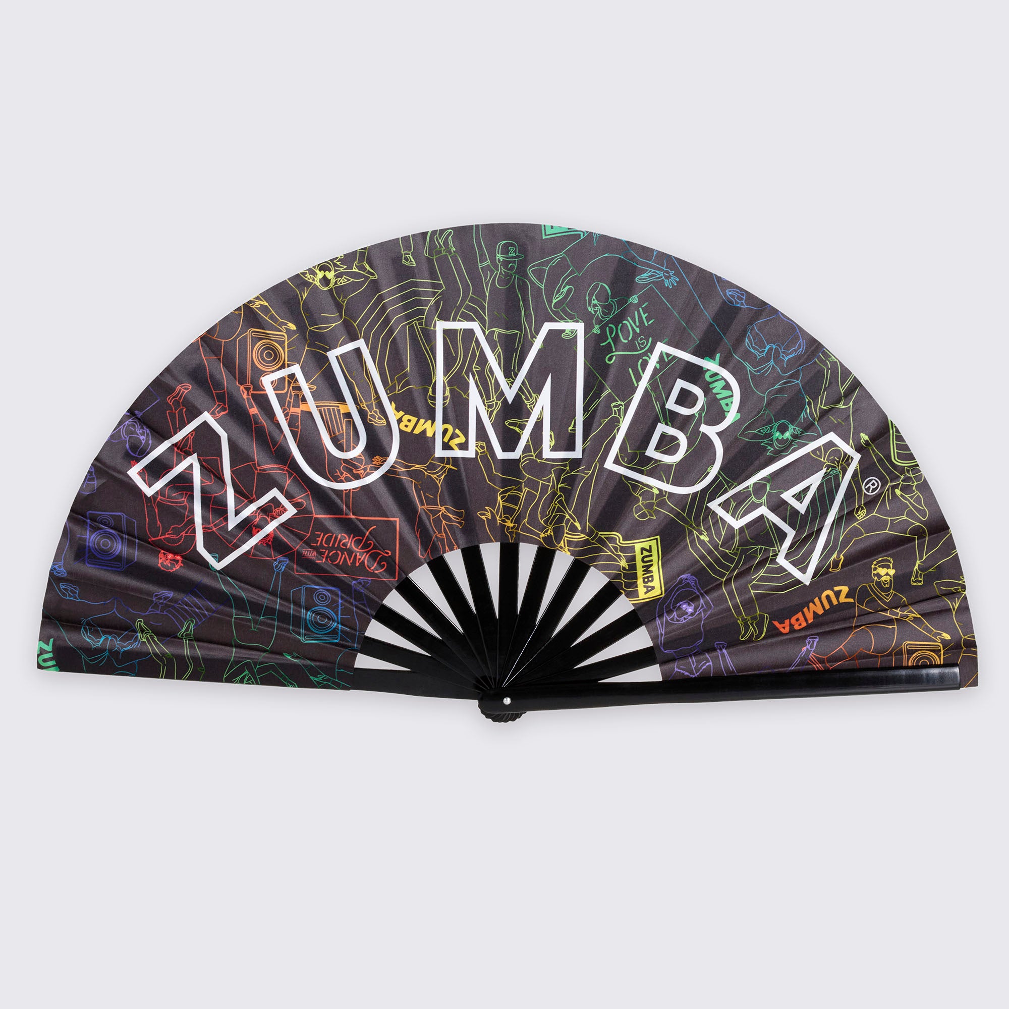 Zumba Rainbow Ombre Fan