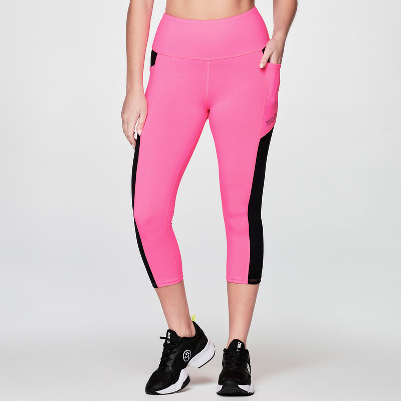 Legginsy crop Zumba Electric