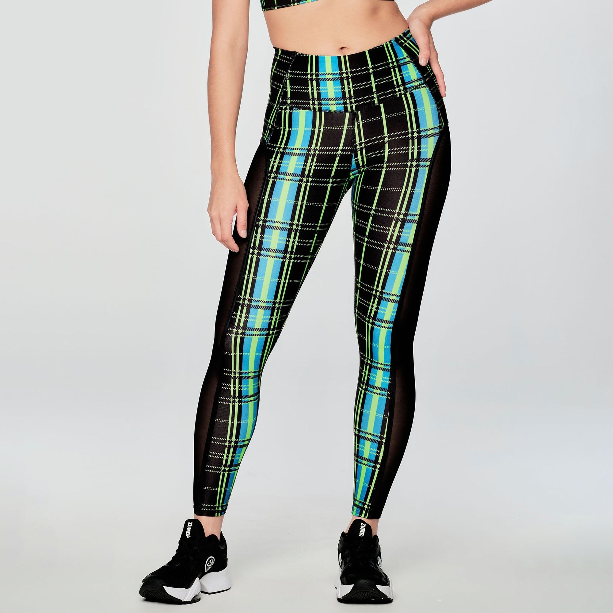 Legginsy z panelami siateczkowymi Zumba Rock Out