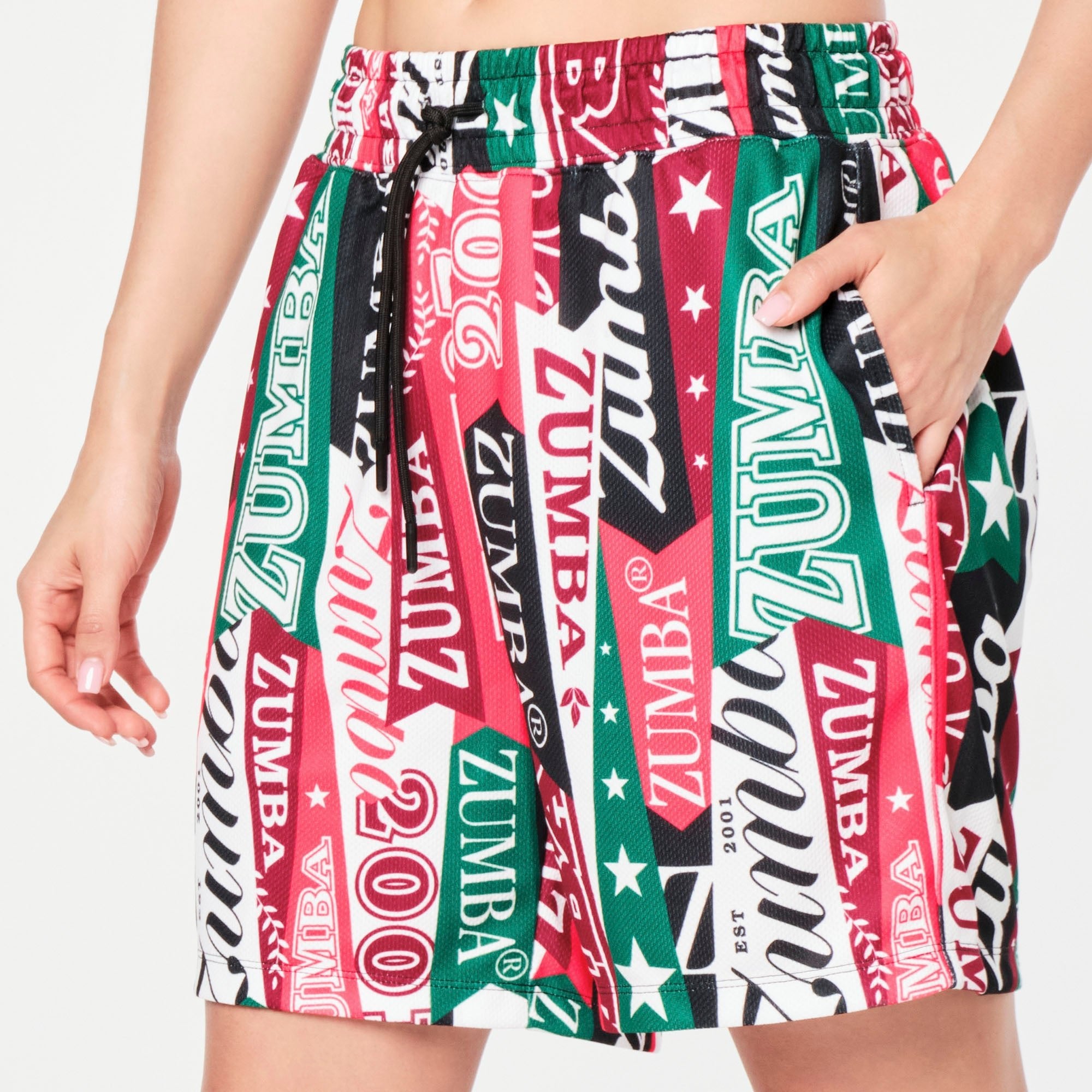 Szorty z siatki Zumba Prep