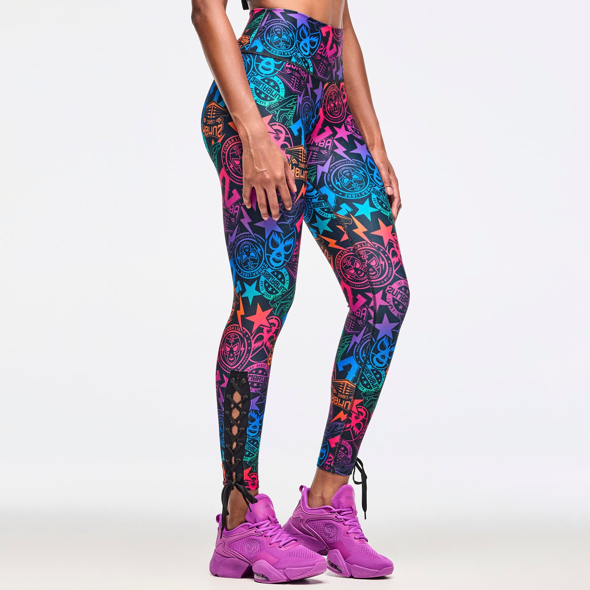 Legginsy z wiązaniem przy kostkach Zumba Libre