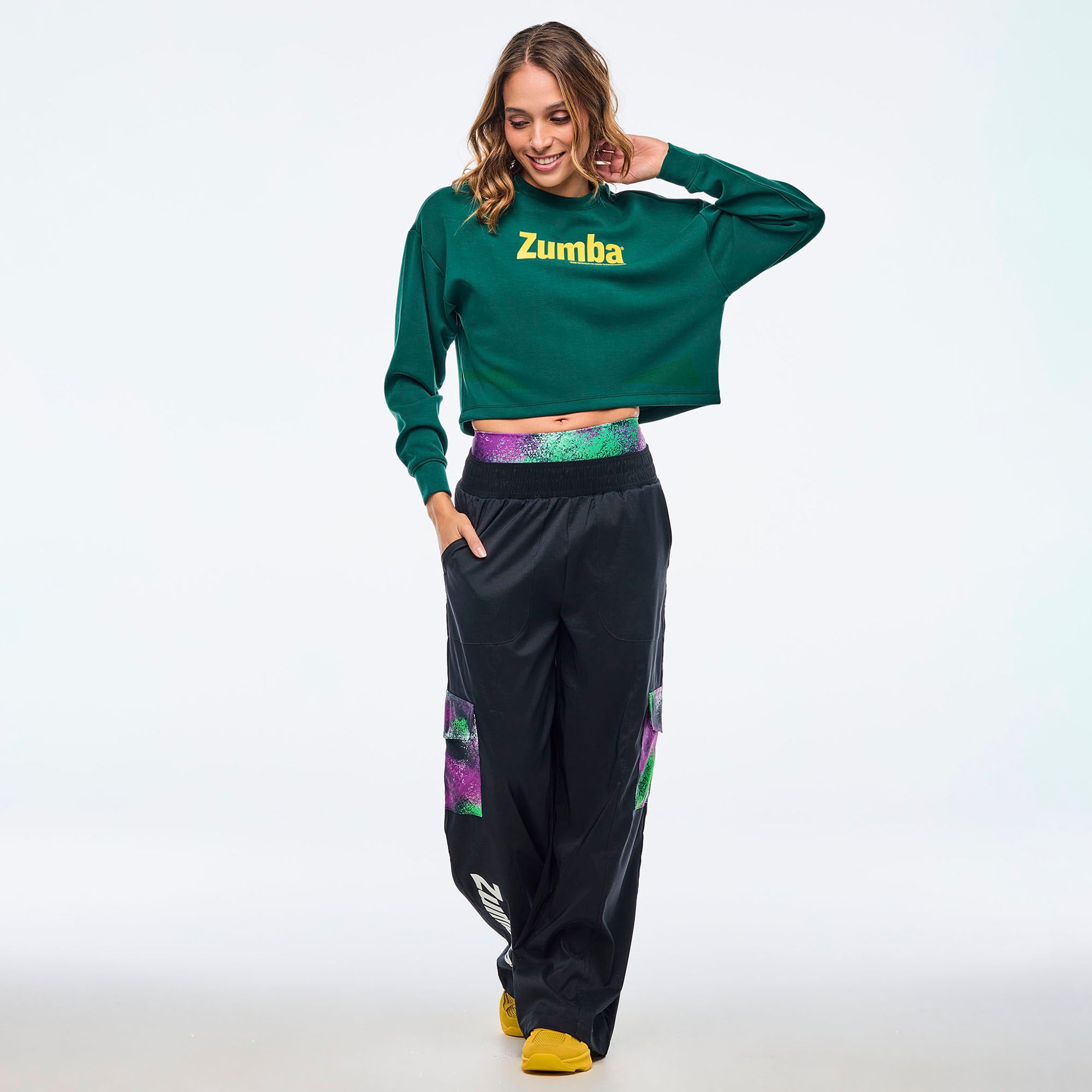 Spodnie z prostą nogawką cargo Zumba Apres