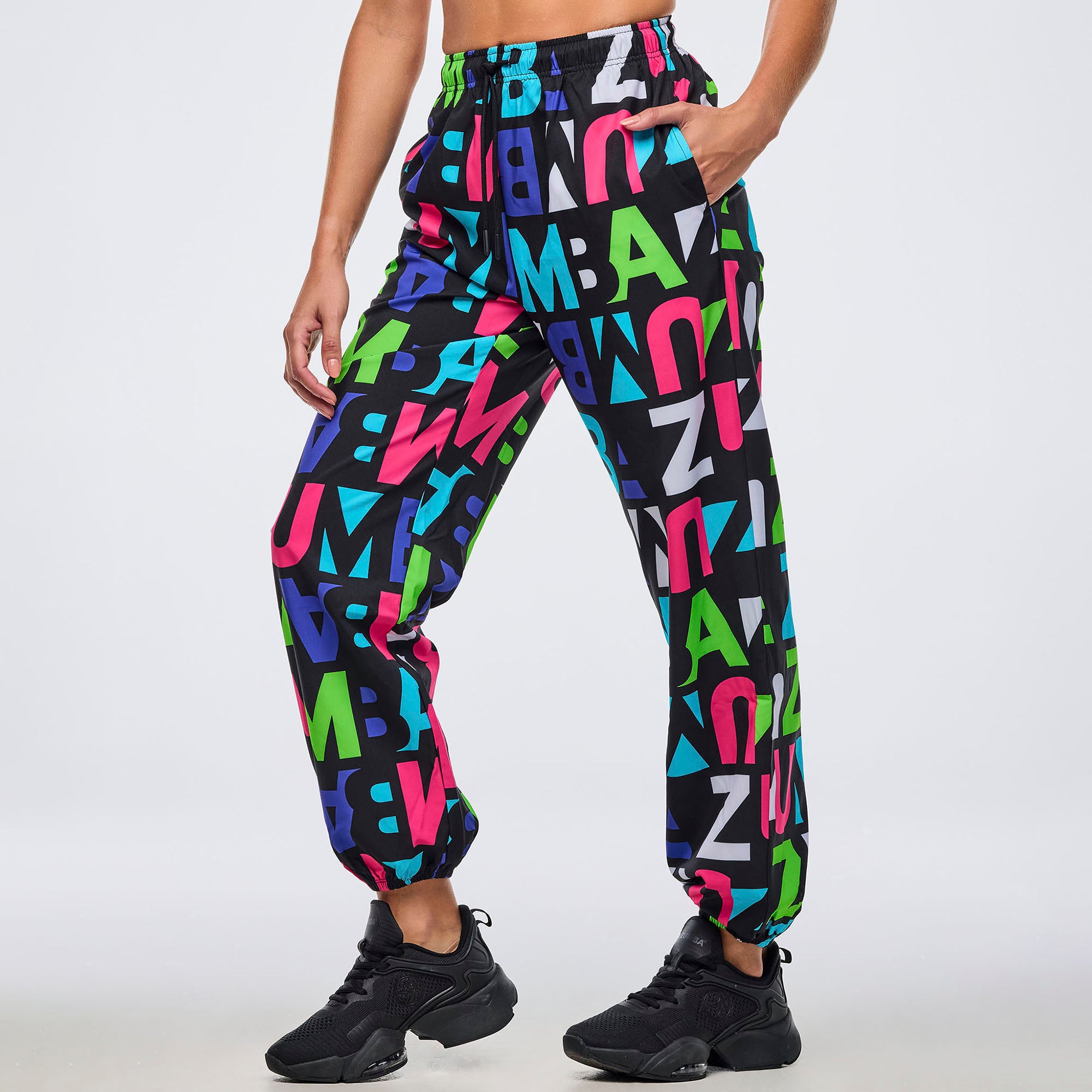 Spodnie unisex baggy Zumba Neon