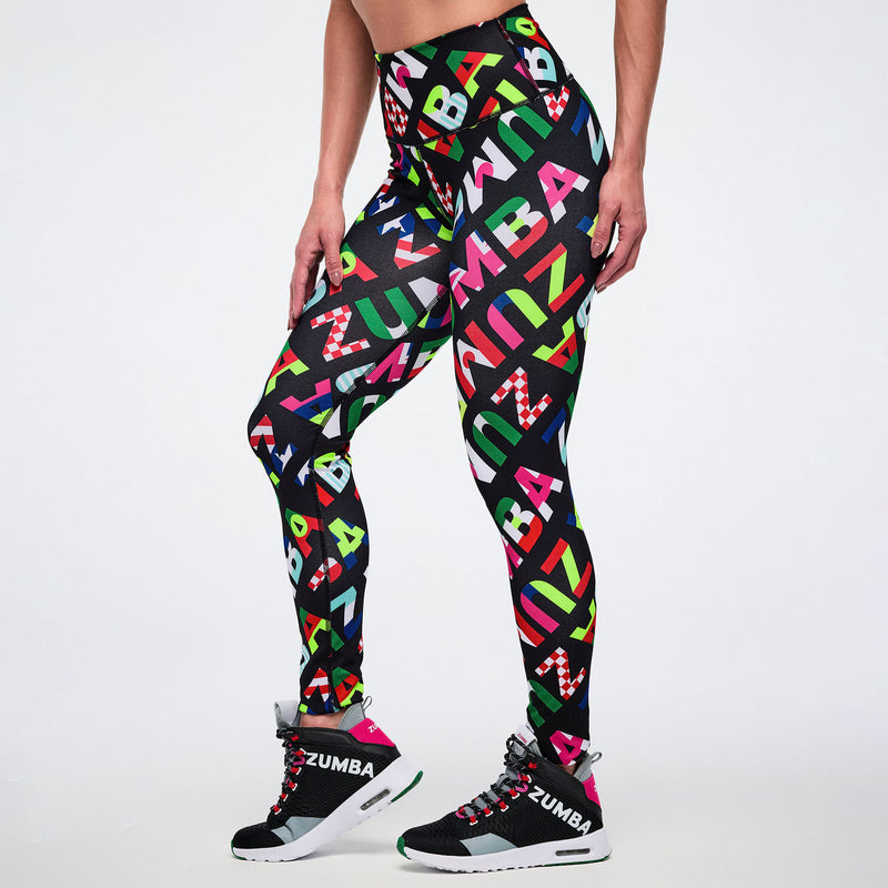 Legginsy z kolorowym printem