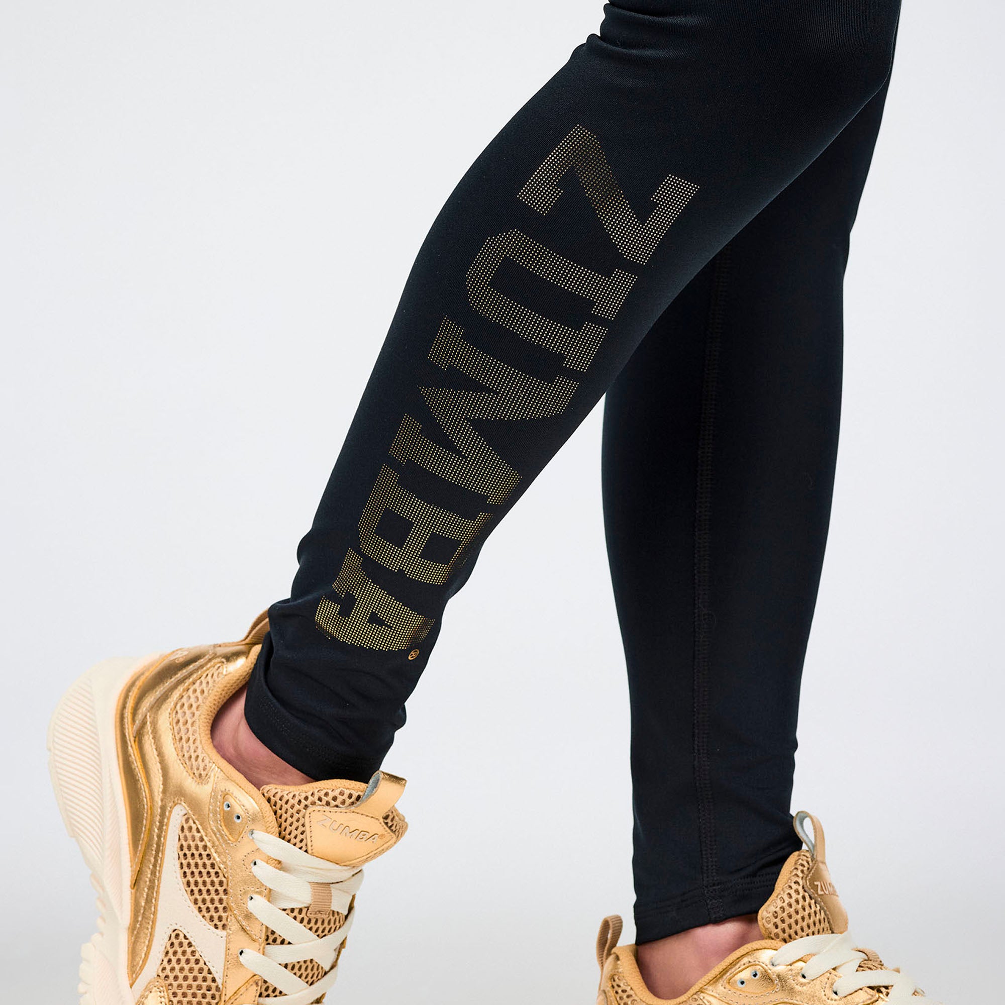 Czarne legginsy z wysokim stanem