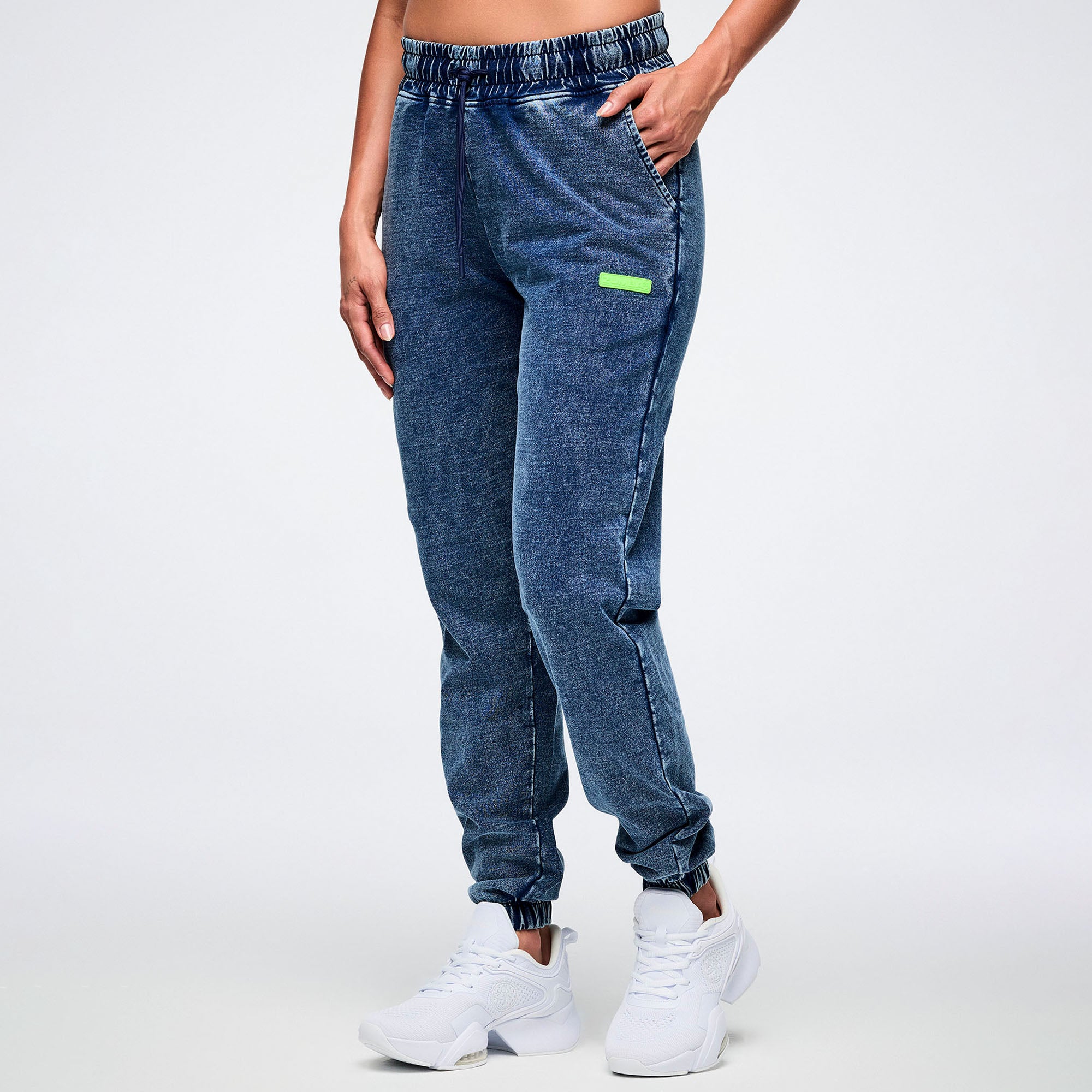 Spodnie dresowe jeansowy efekt