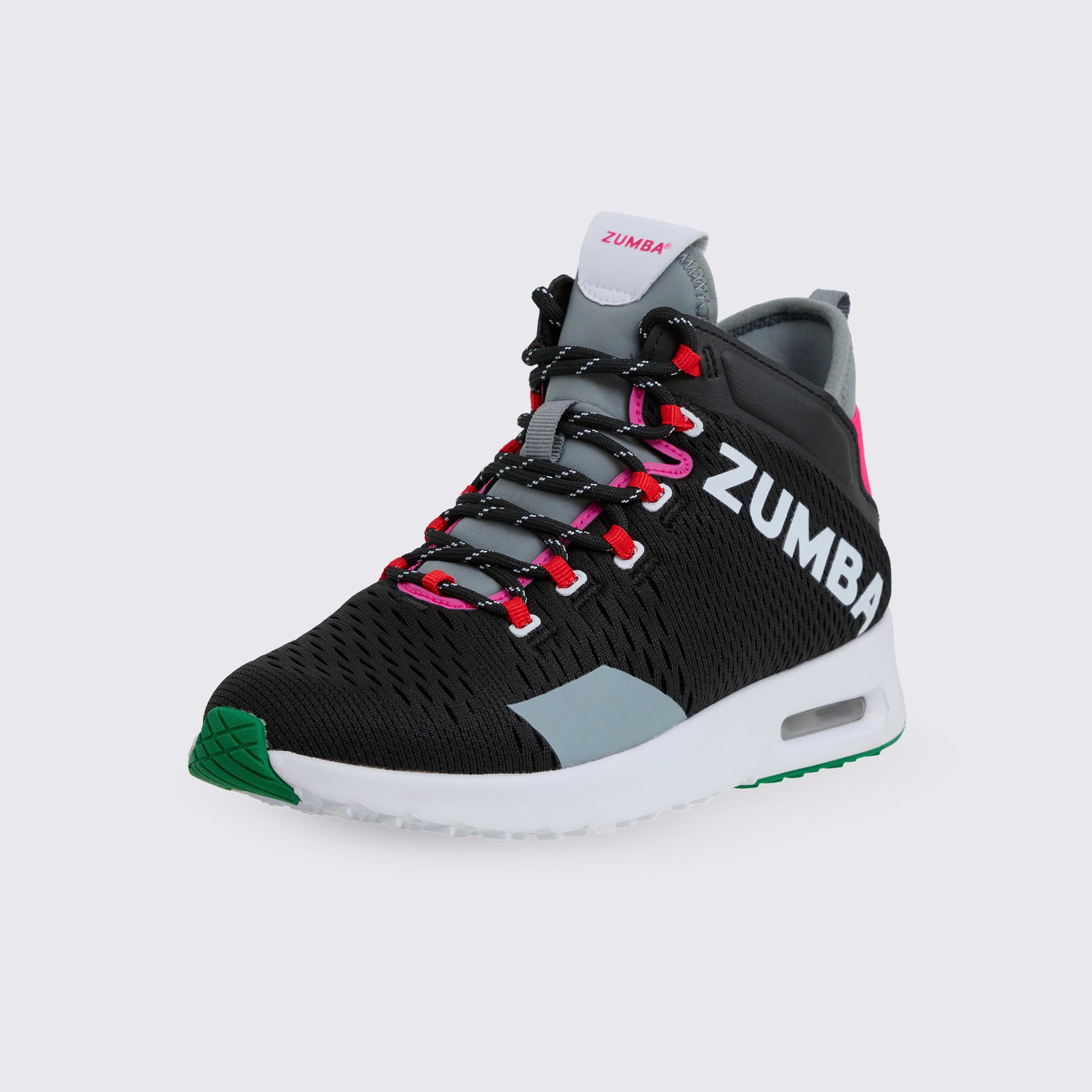 Czarne buty sportowe za kostkę z logo