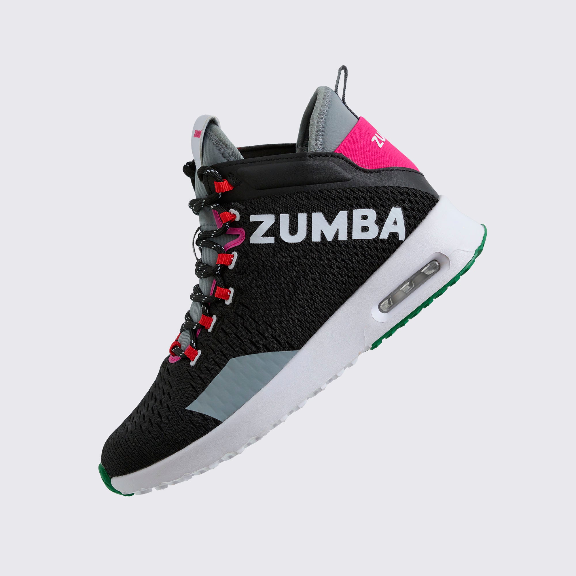 Czarne buty sportowe za kostkę z logo