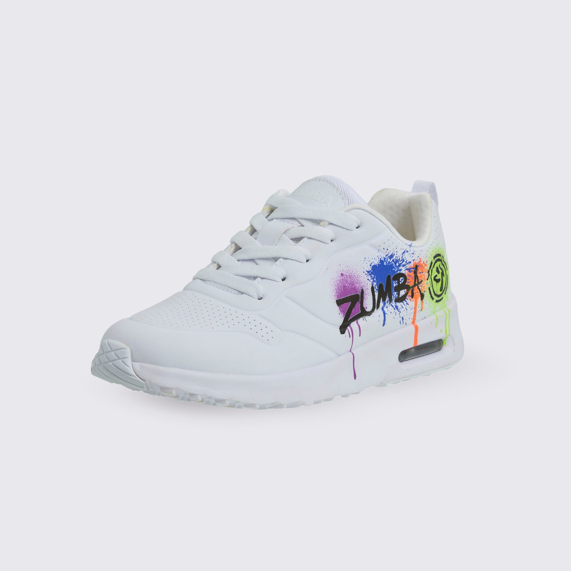 Buty sportowe białe kolorowy nadruk