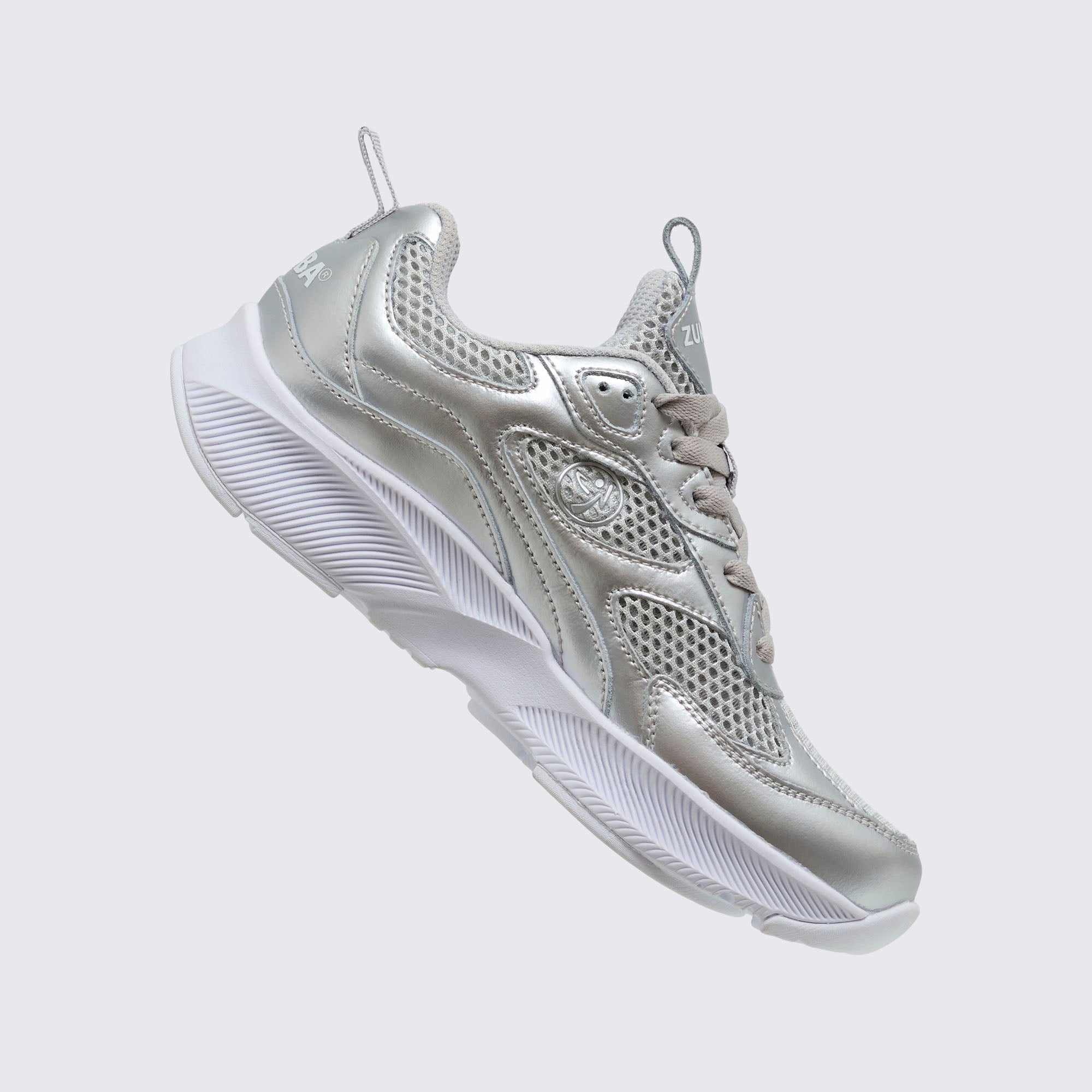 Srebrne buty sportowe