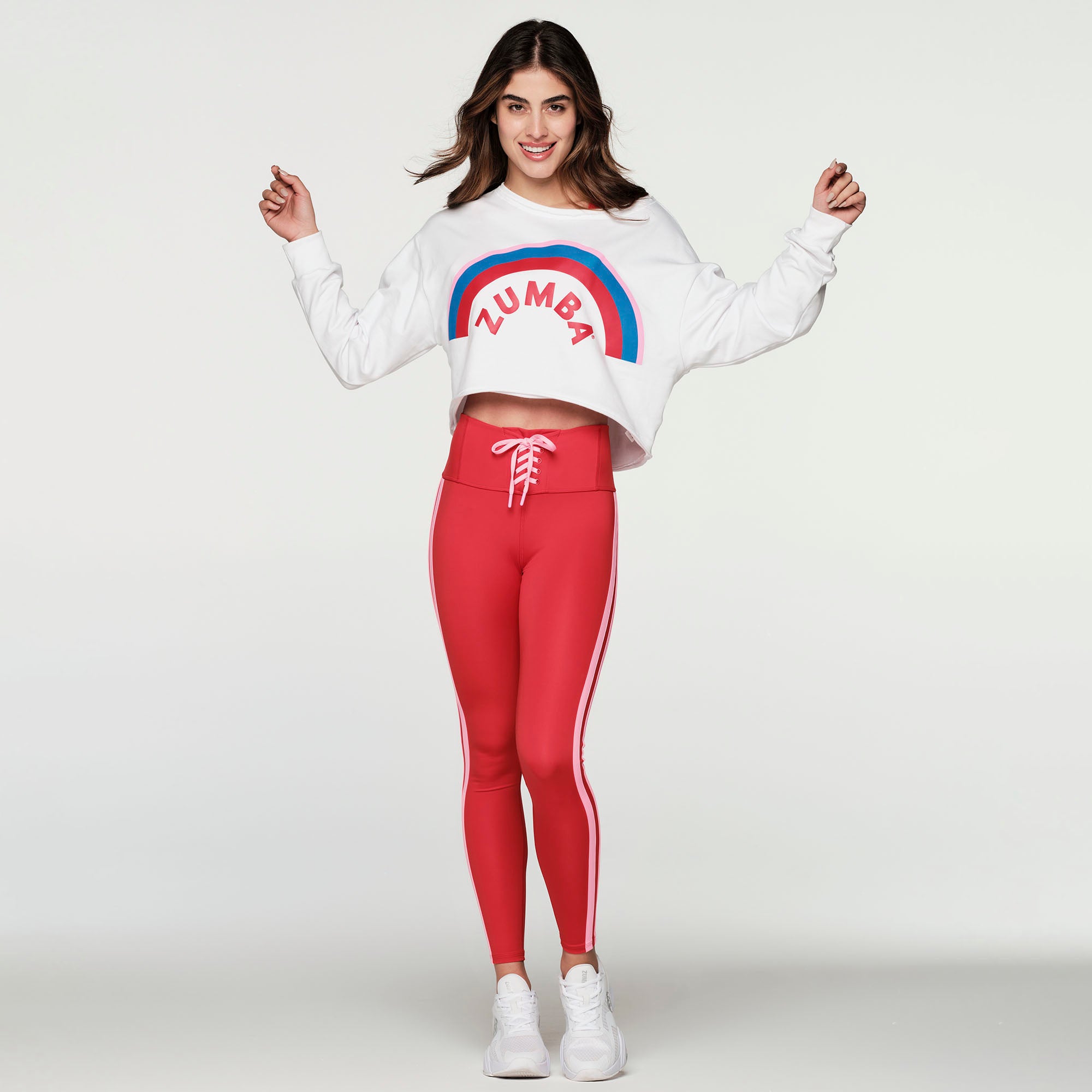 Bluzka oversize crop Zumba Retro