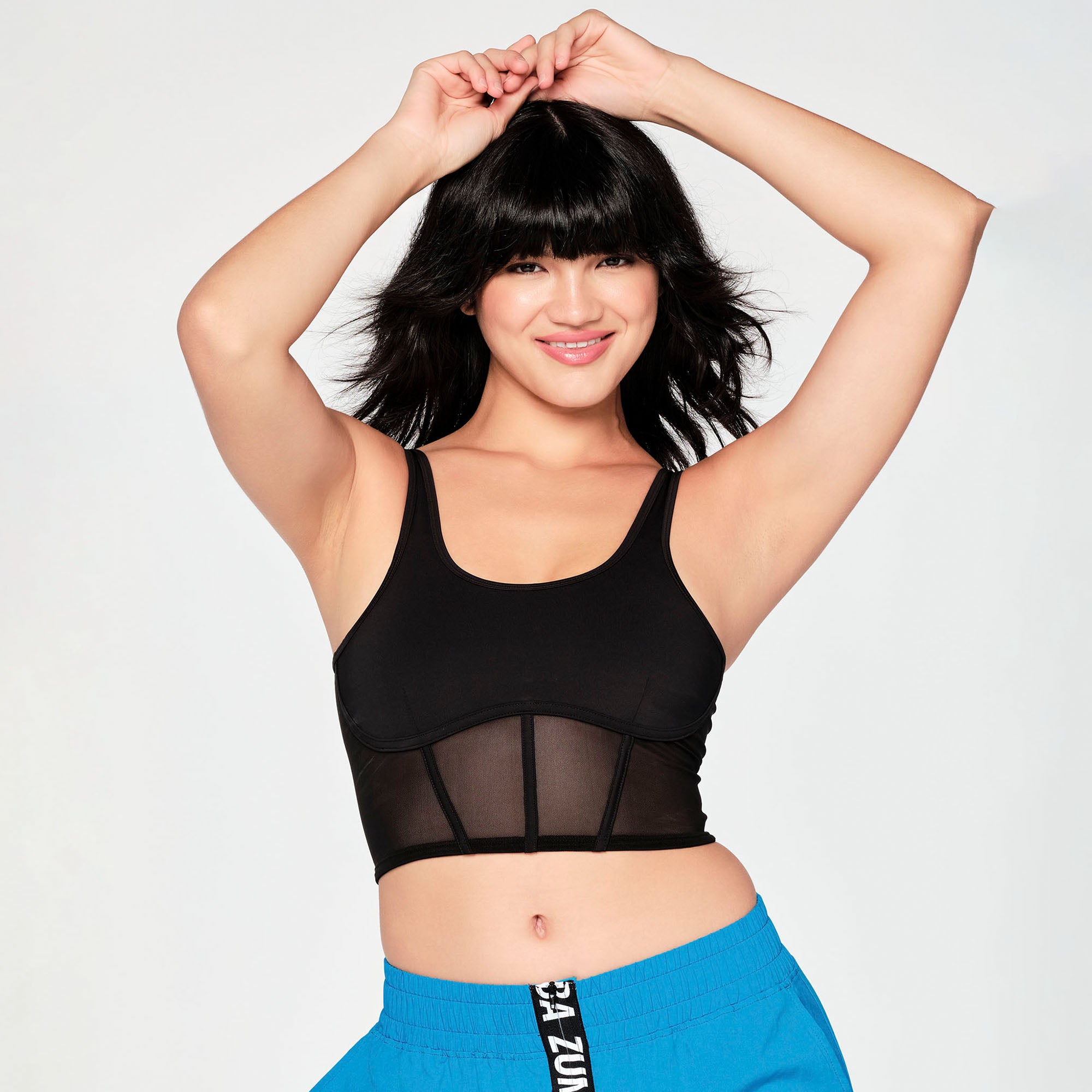 Crop top z gorsetem Zumba