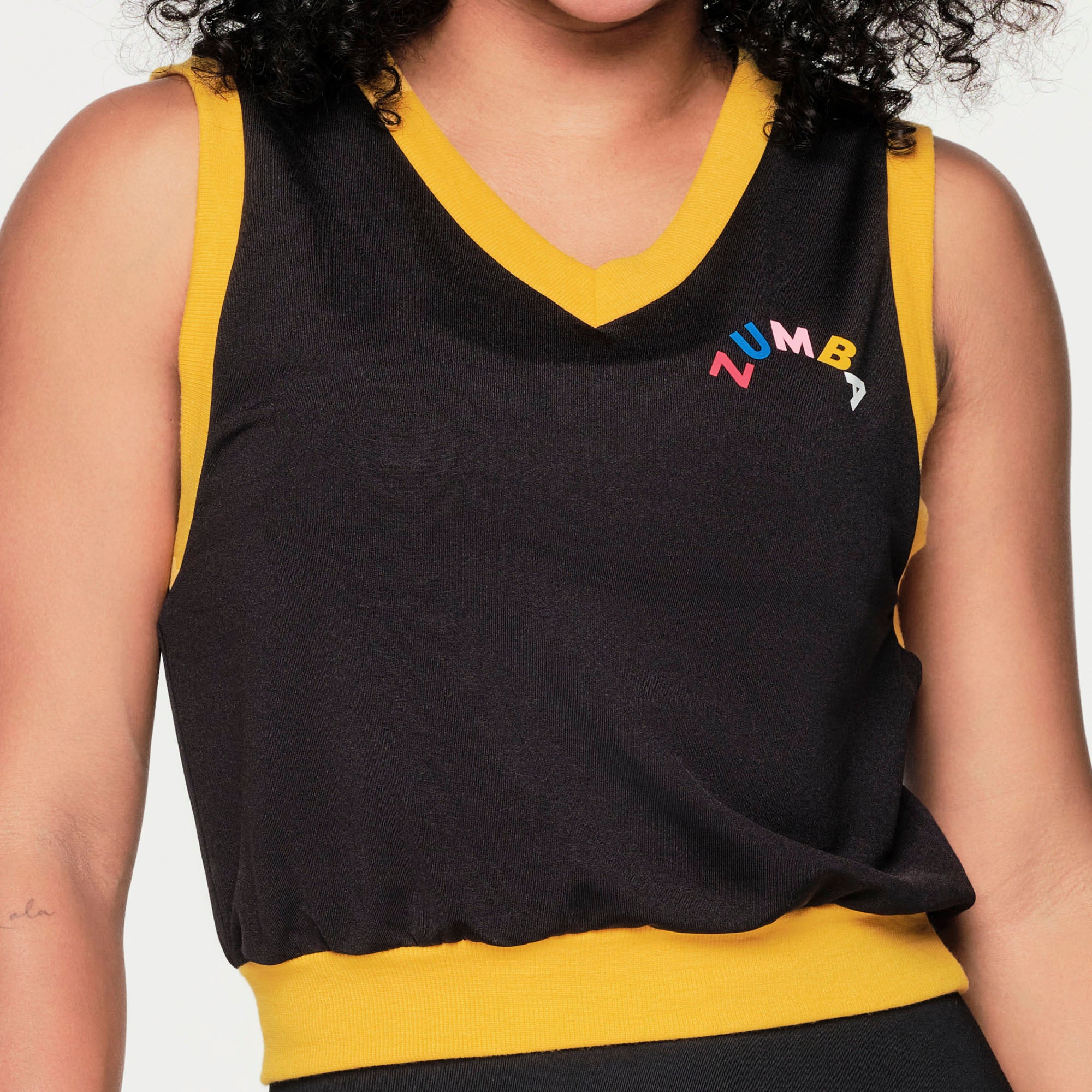 Koszulka crop Zumba Retro
