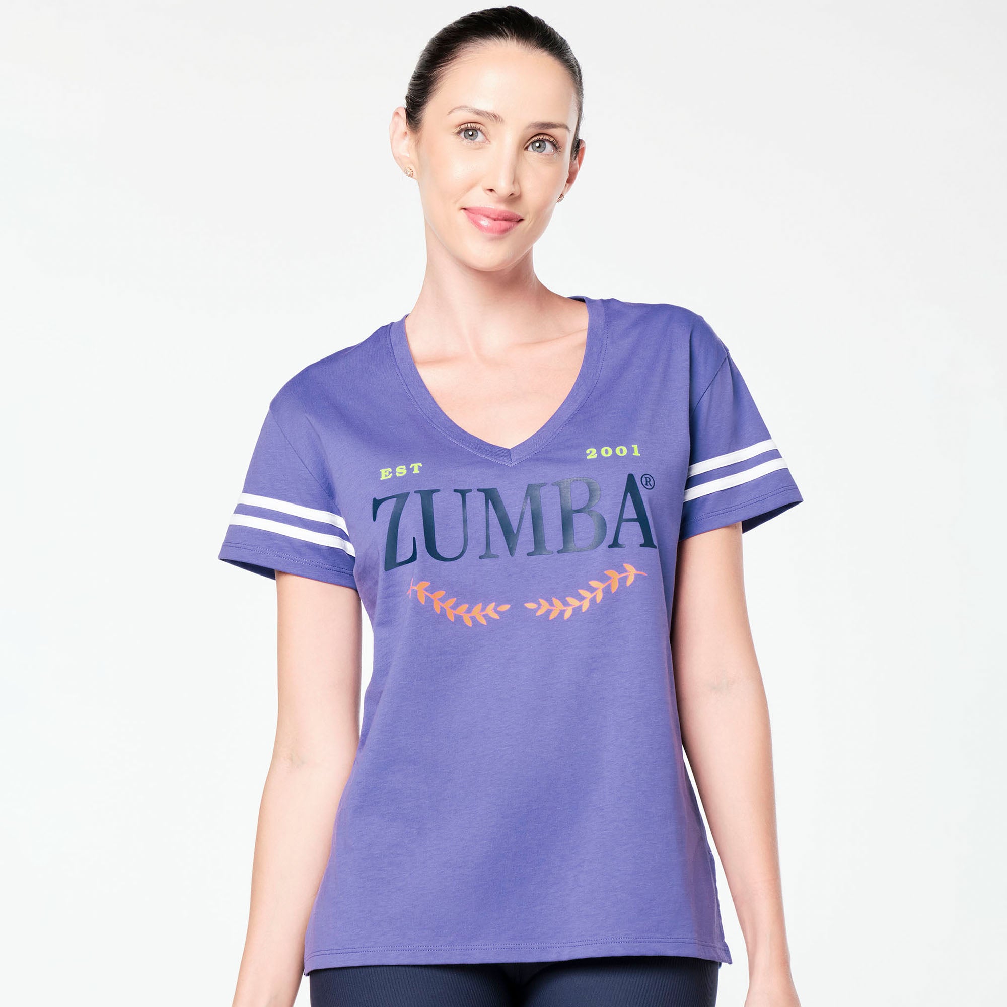 Koszulka z dekoltem V Zumba Prep