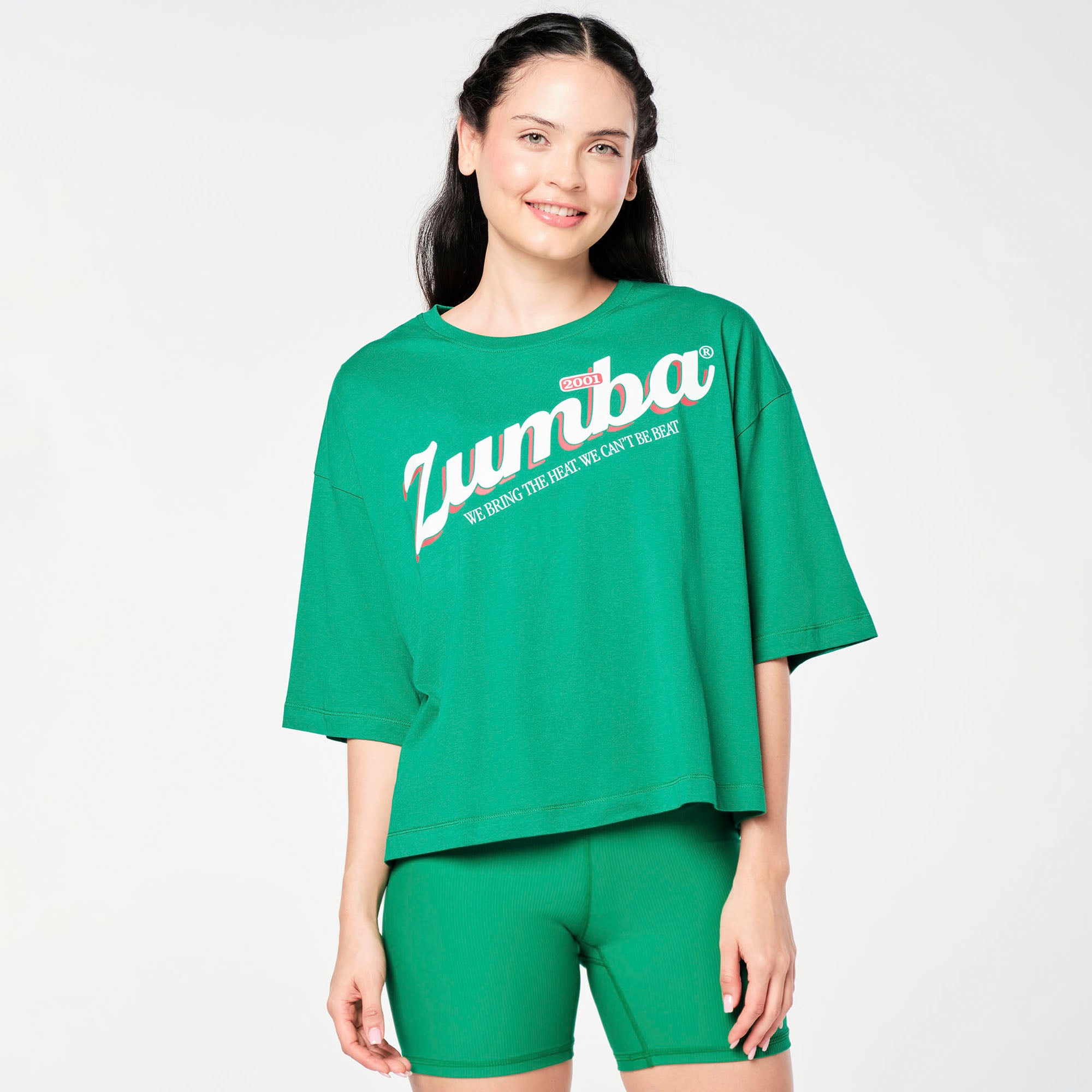 Koszulka oversize crop Zumba Prep