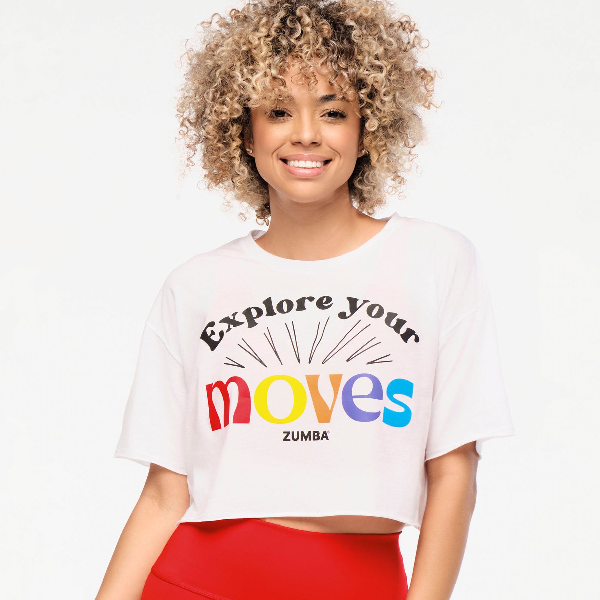 Zumba Explore Raw Hem Crop Top