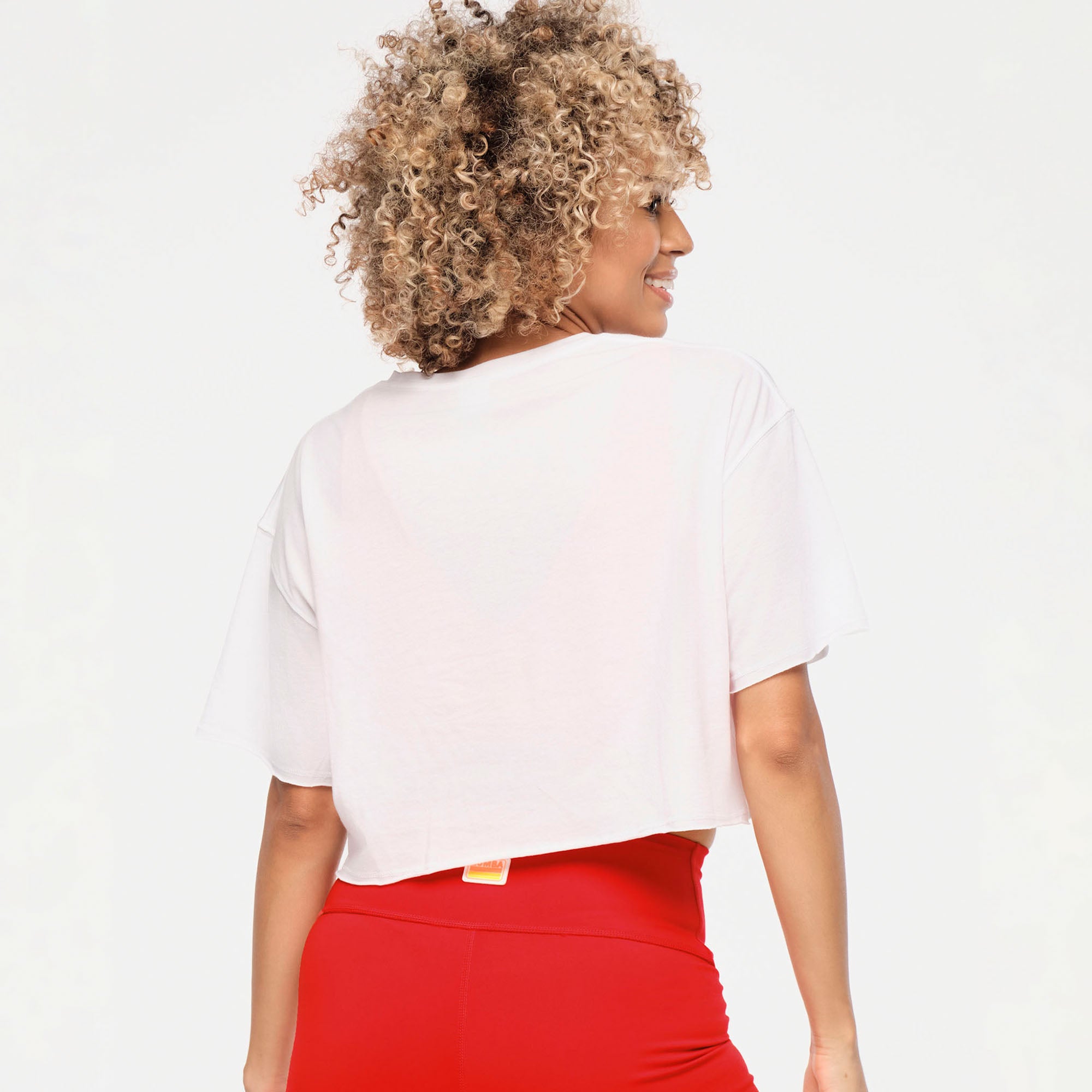 Zumba Explore Raw Hem Crop Top