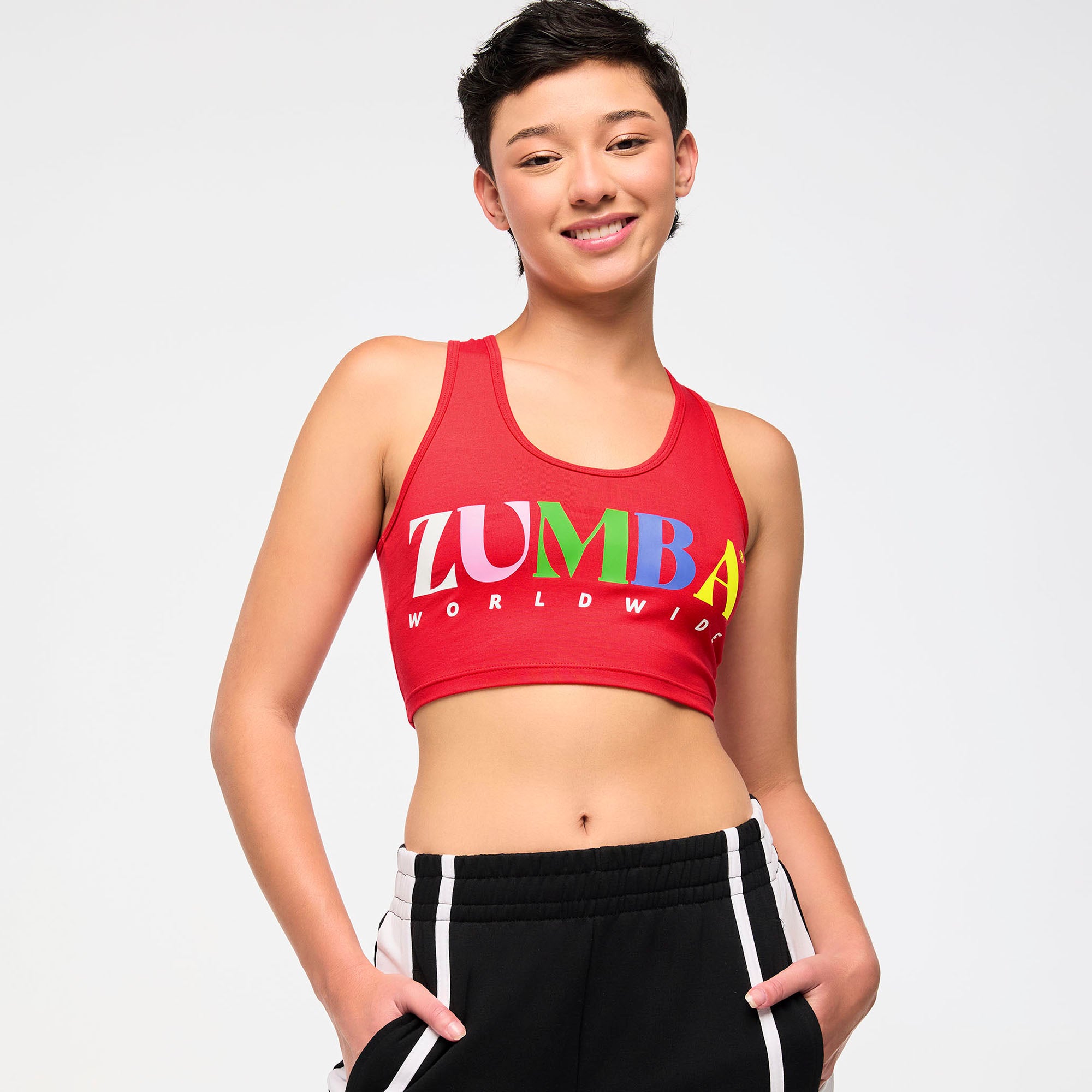 Zumba Haus Racerback Crop Top