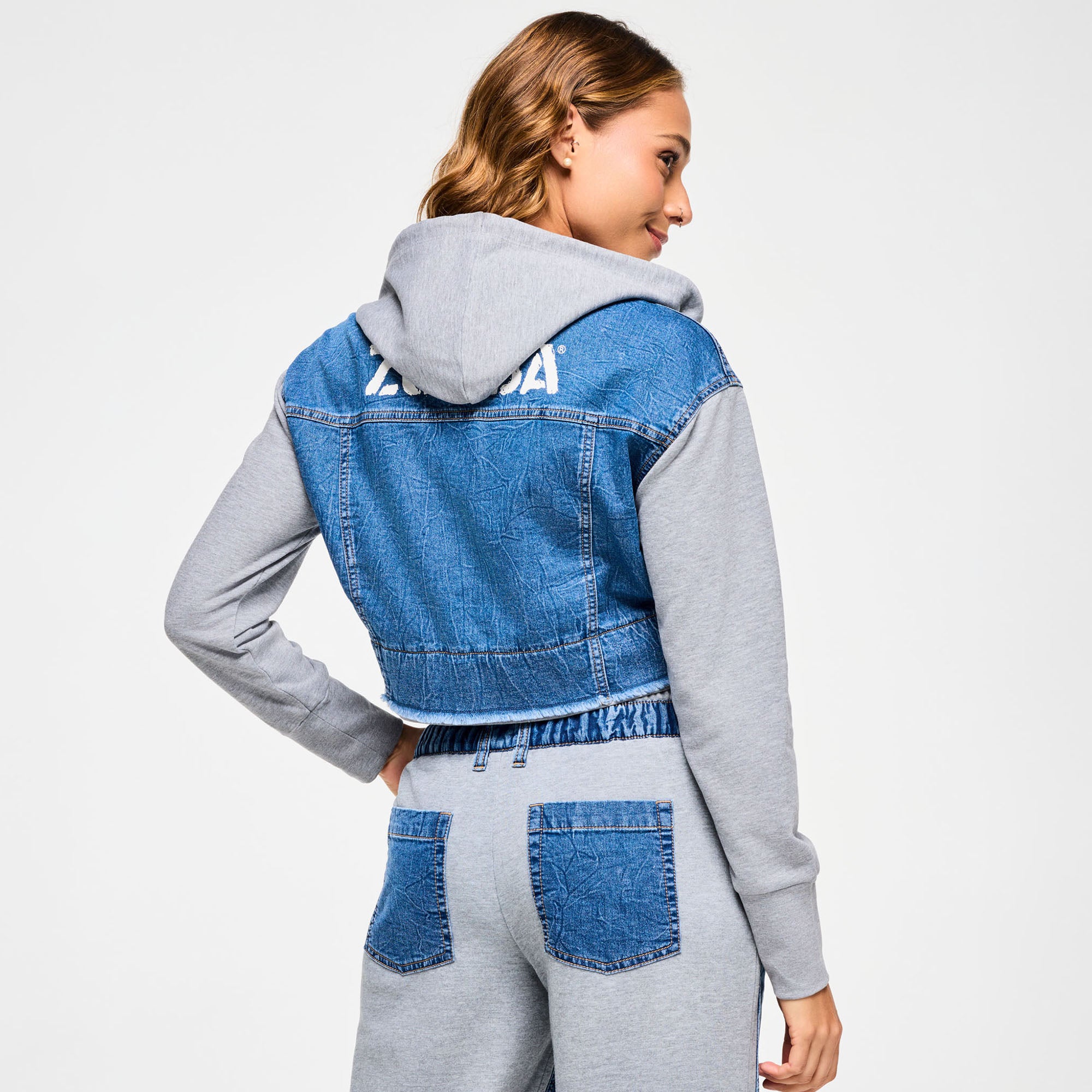 Kurtka crop Zumba Blue Jean