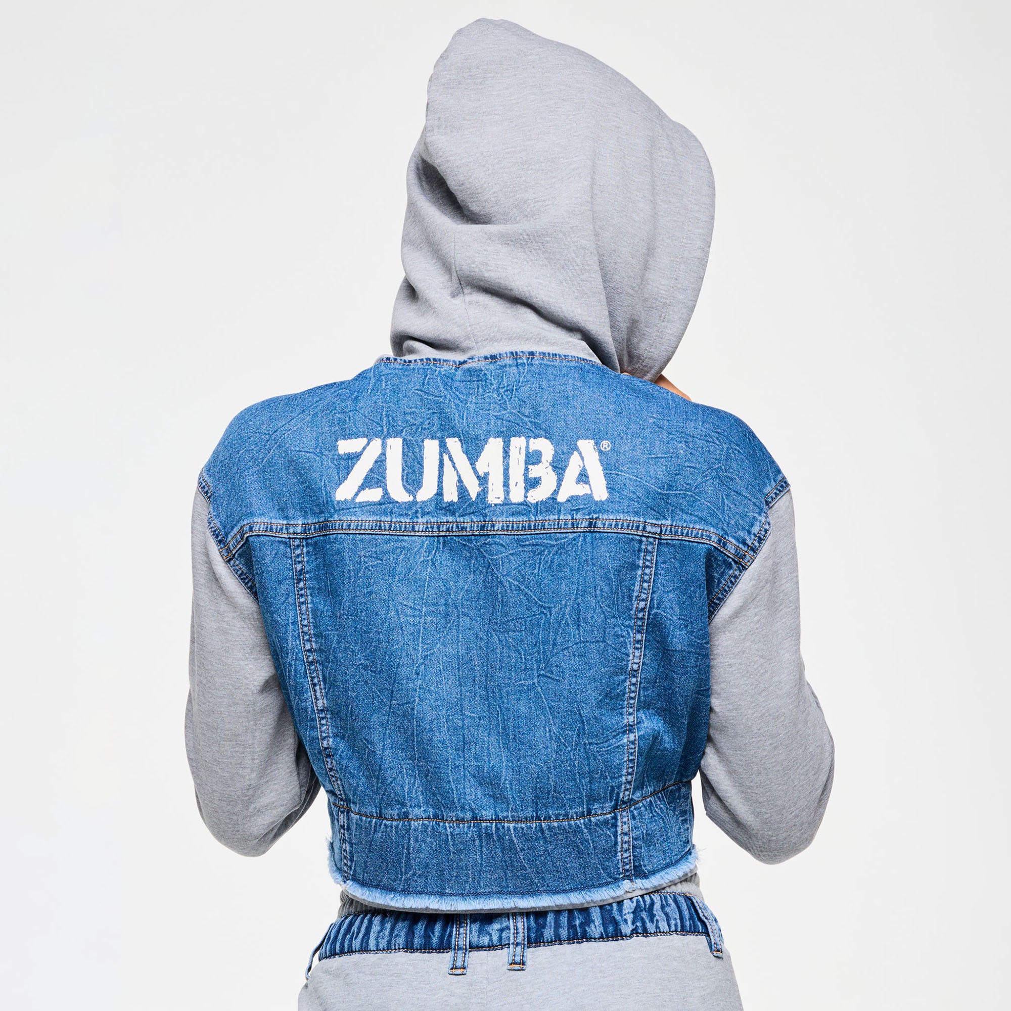 Kurtka crop Zumba Blue Jean