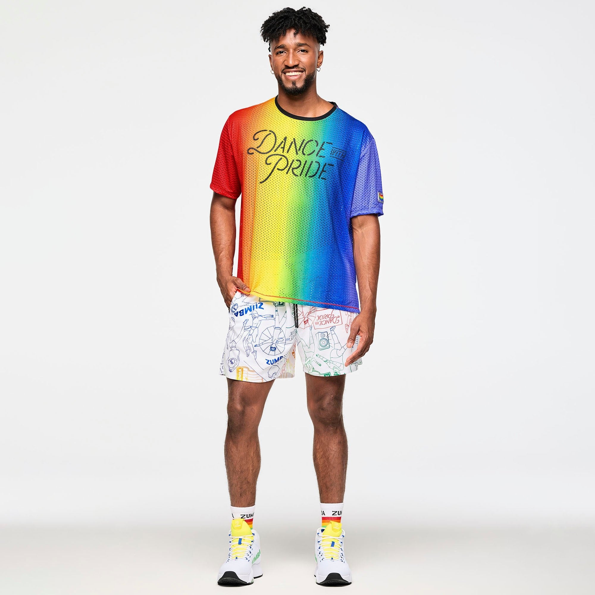 Koszulka Zumba PRIDE Boxy Mesh