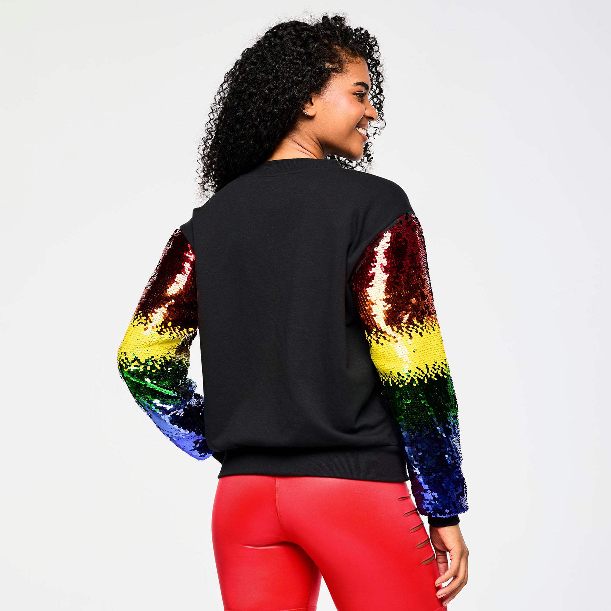 Kurtka Zumba Bomber With Sequin Sleeves