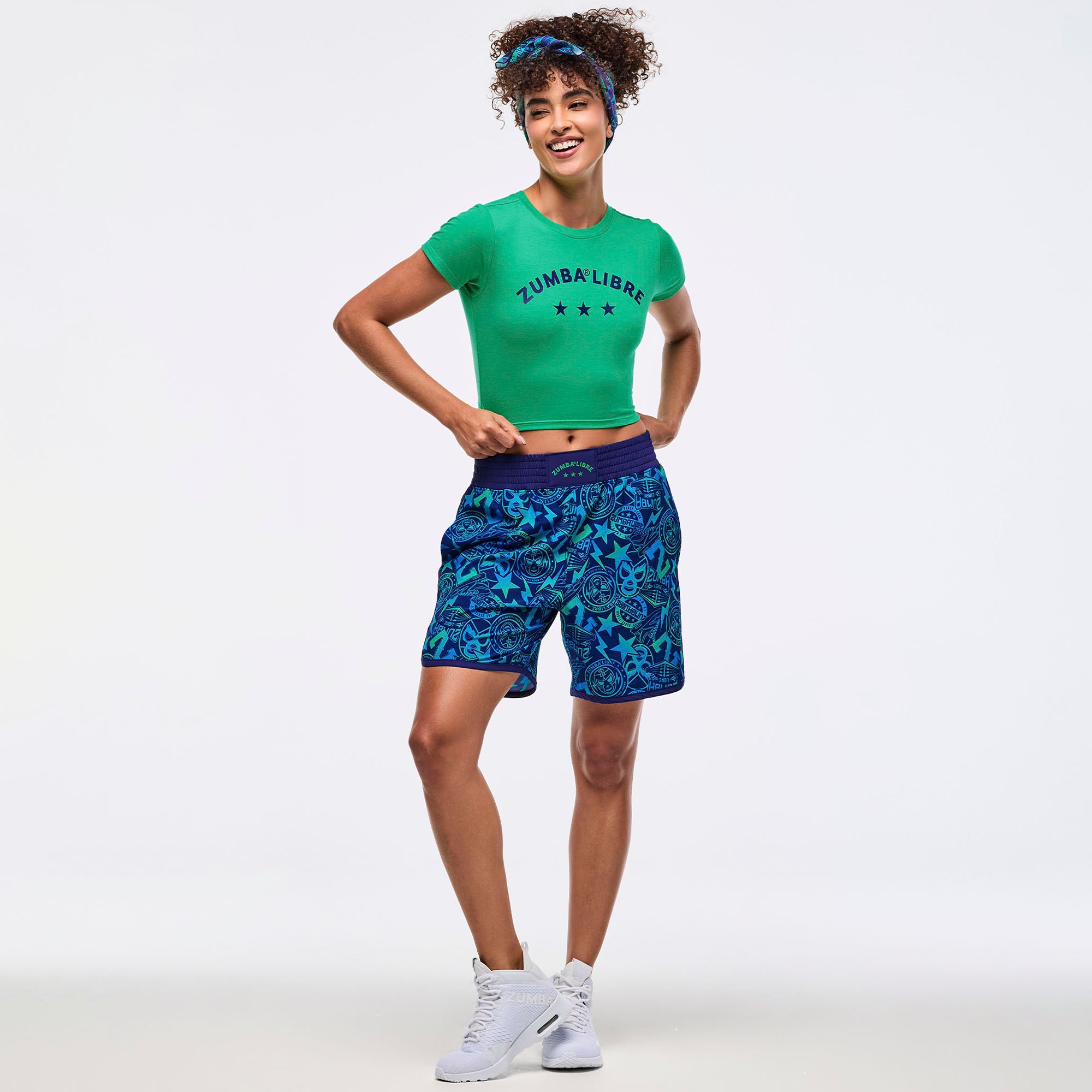 Crop top z krótkim rękawem Zumba Libre