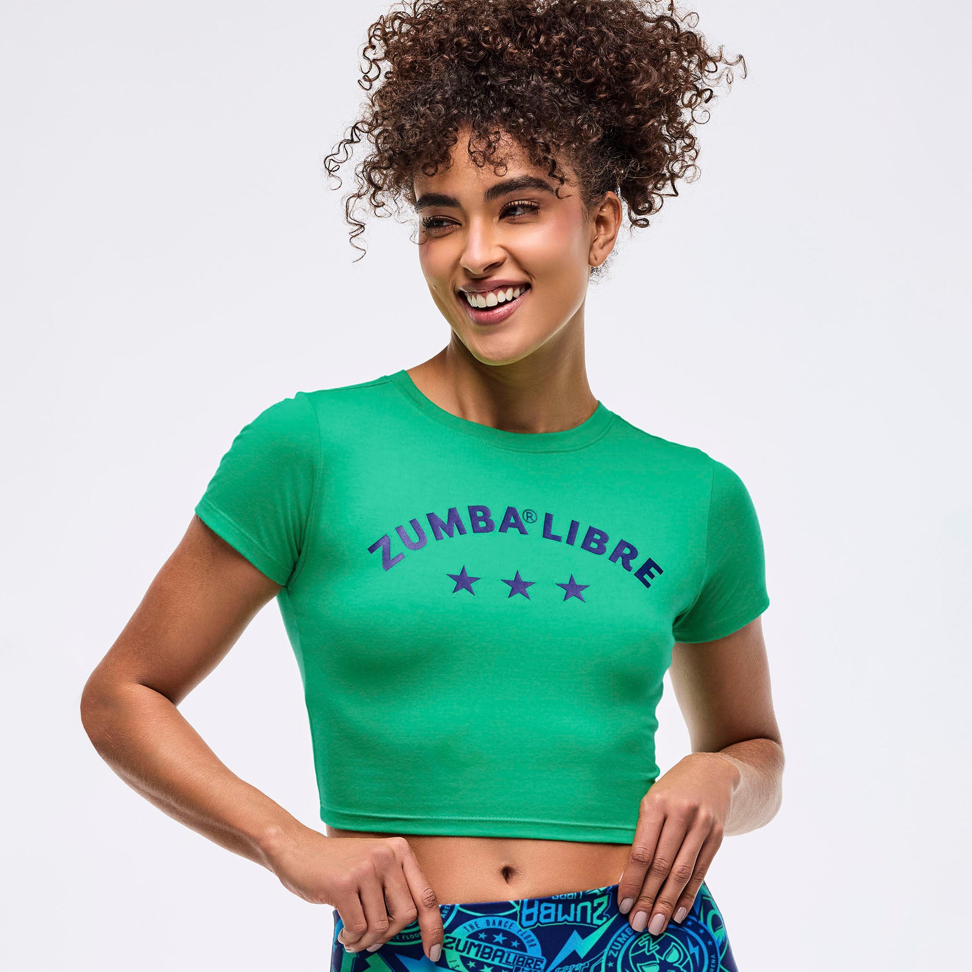Crop top z krótkim rękawem Zumba Libre