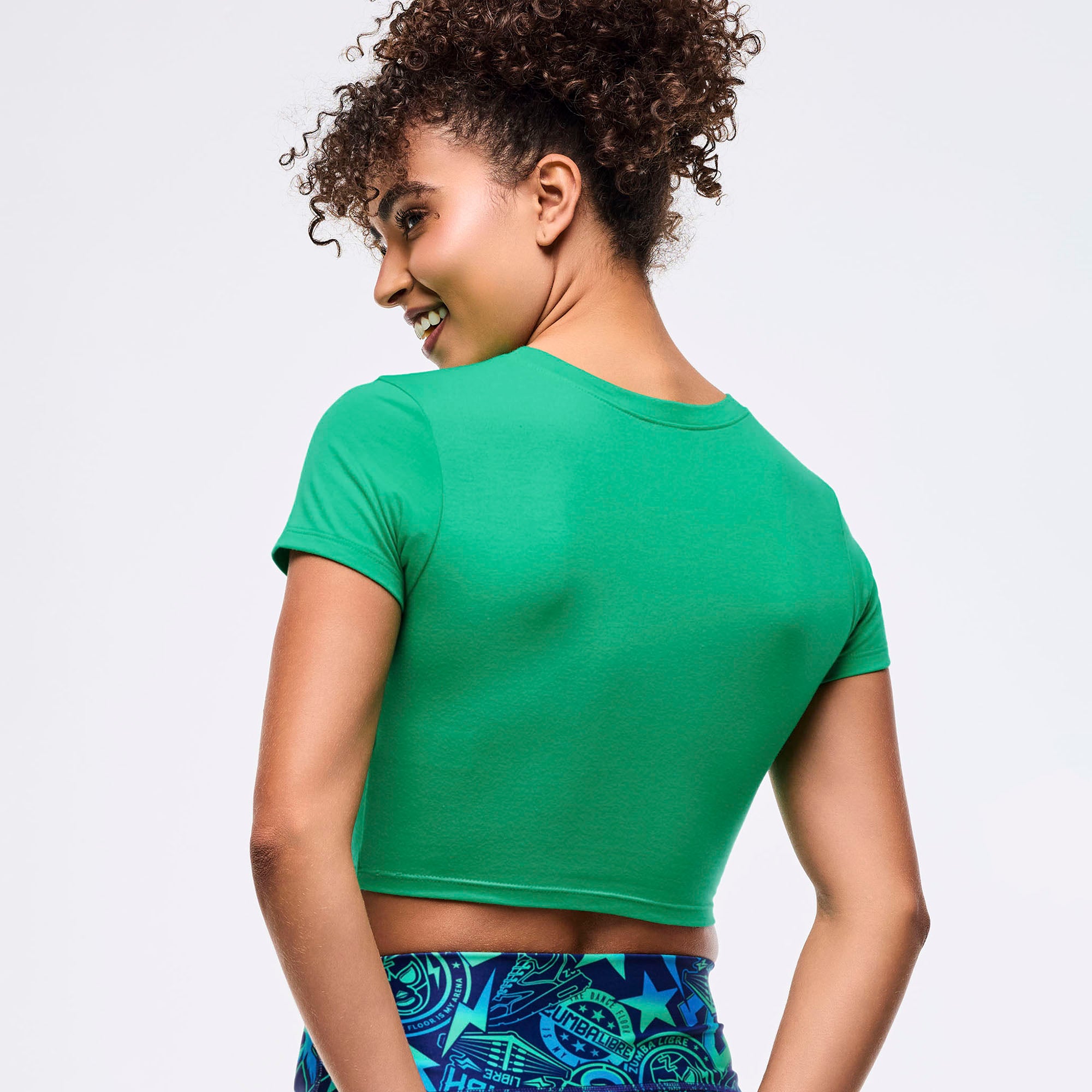 Crop top z krótkim rękawem Zumba Libre